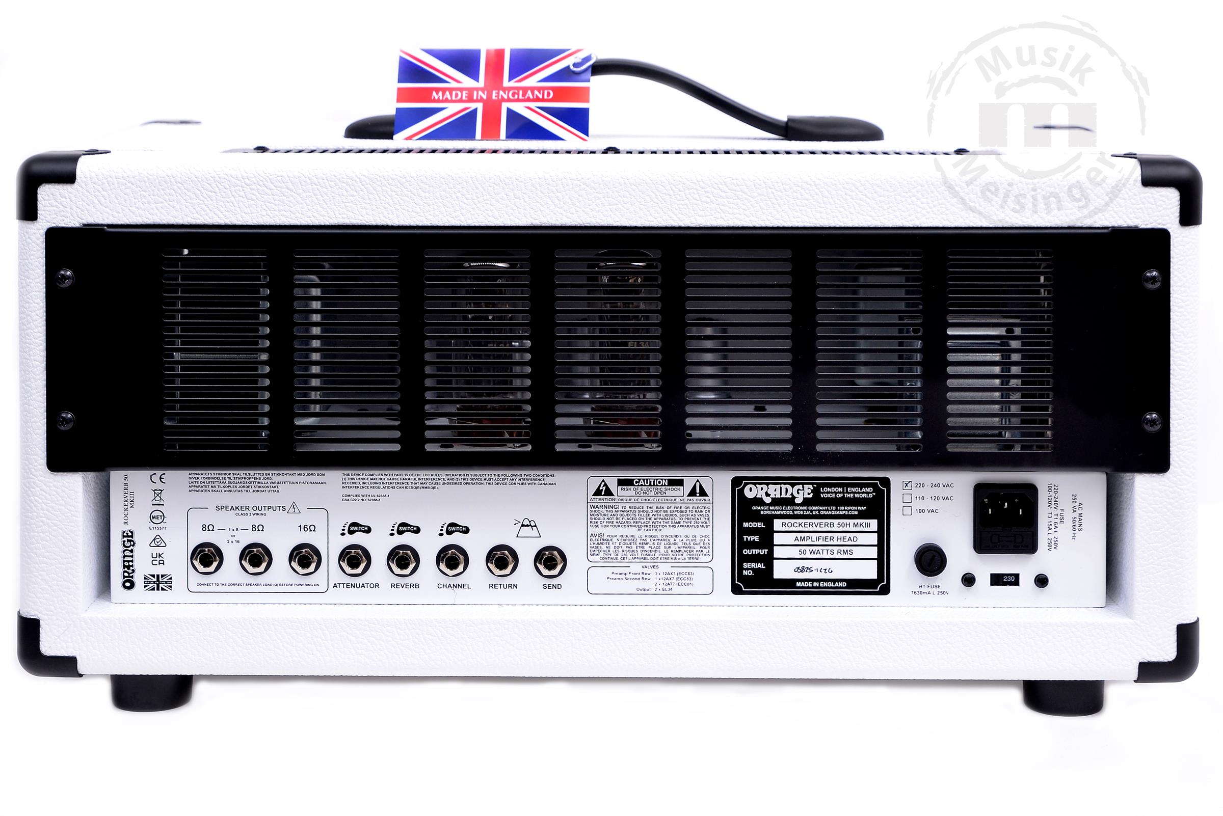 ORANGE Rockerverb RK50H MKIII White Ltd.