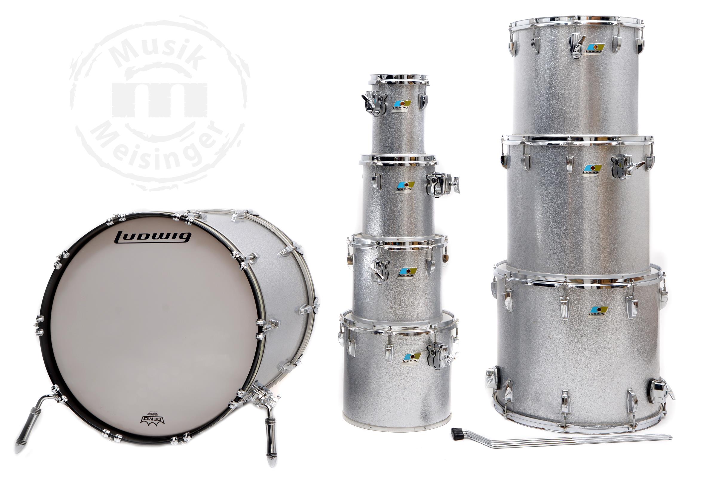 Ludwig 22B/6T/8T/10T/12T/14T/16T/18FT Silver Sparkle