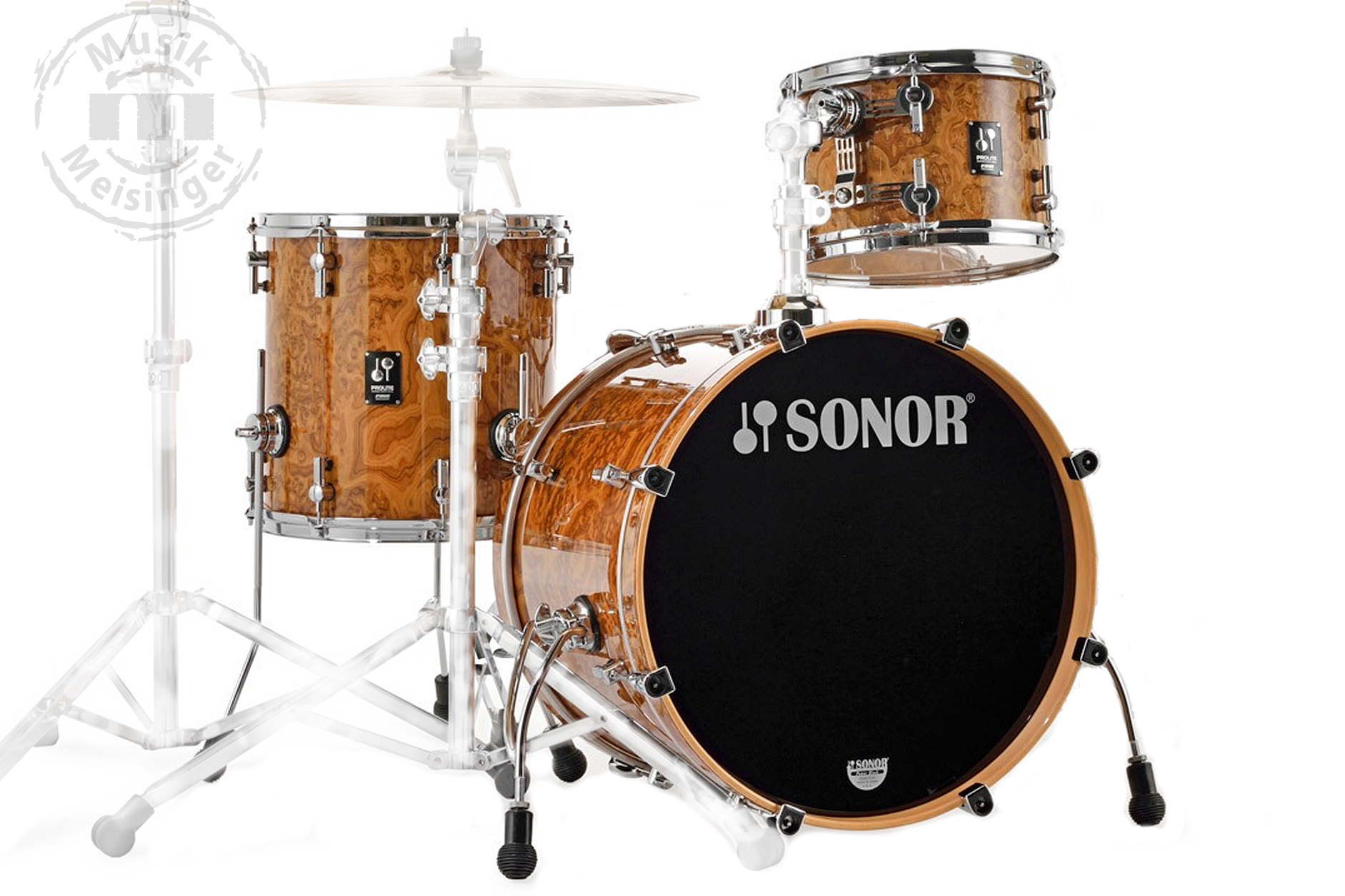 Sonor ProLite 20BD/12TT/14FT Chocolate Burl