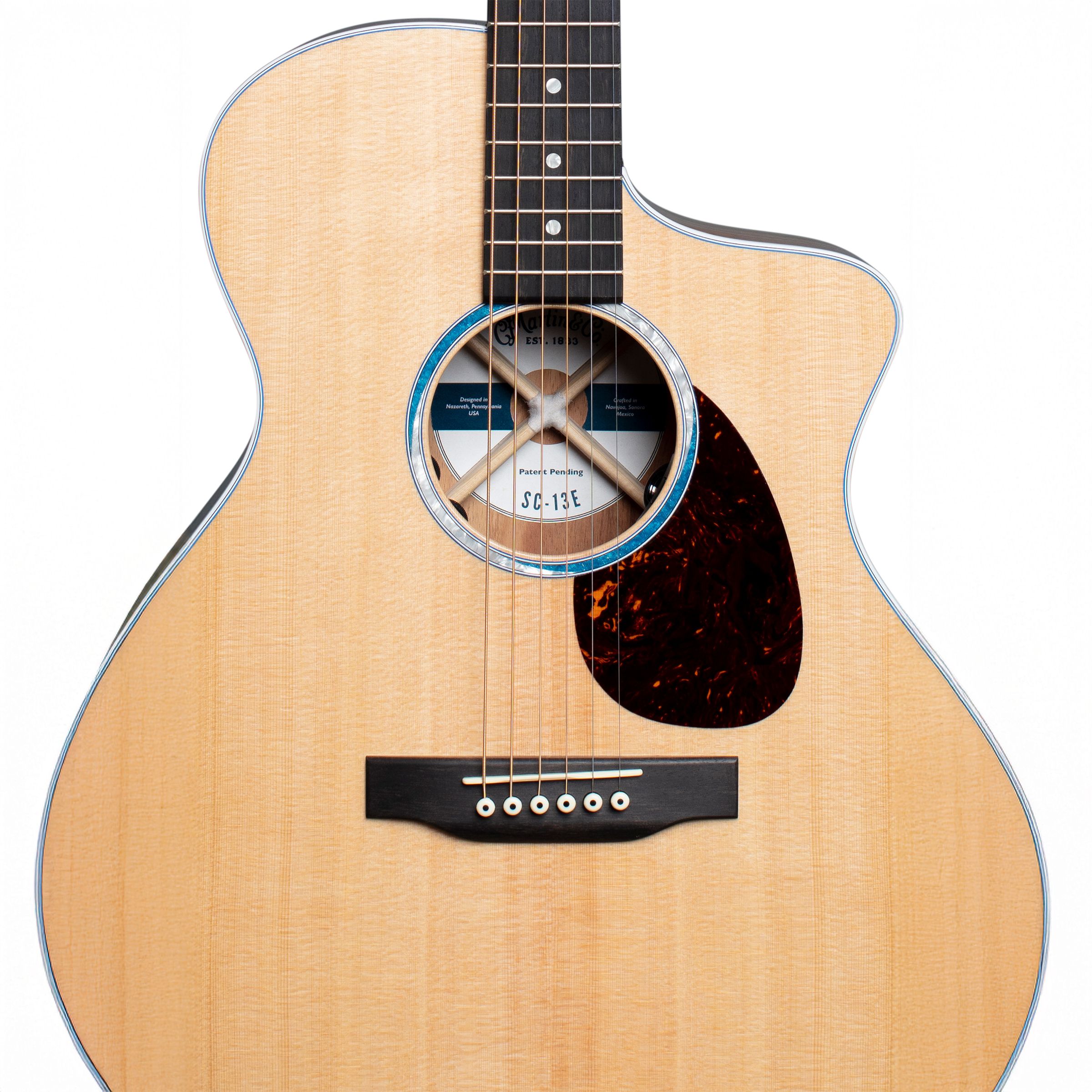 MARTIN GUITARS SC-13E, Koa