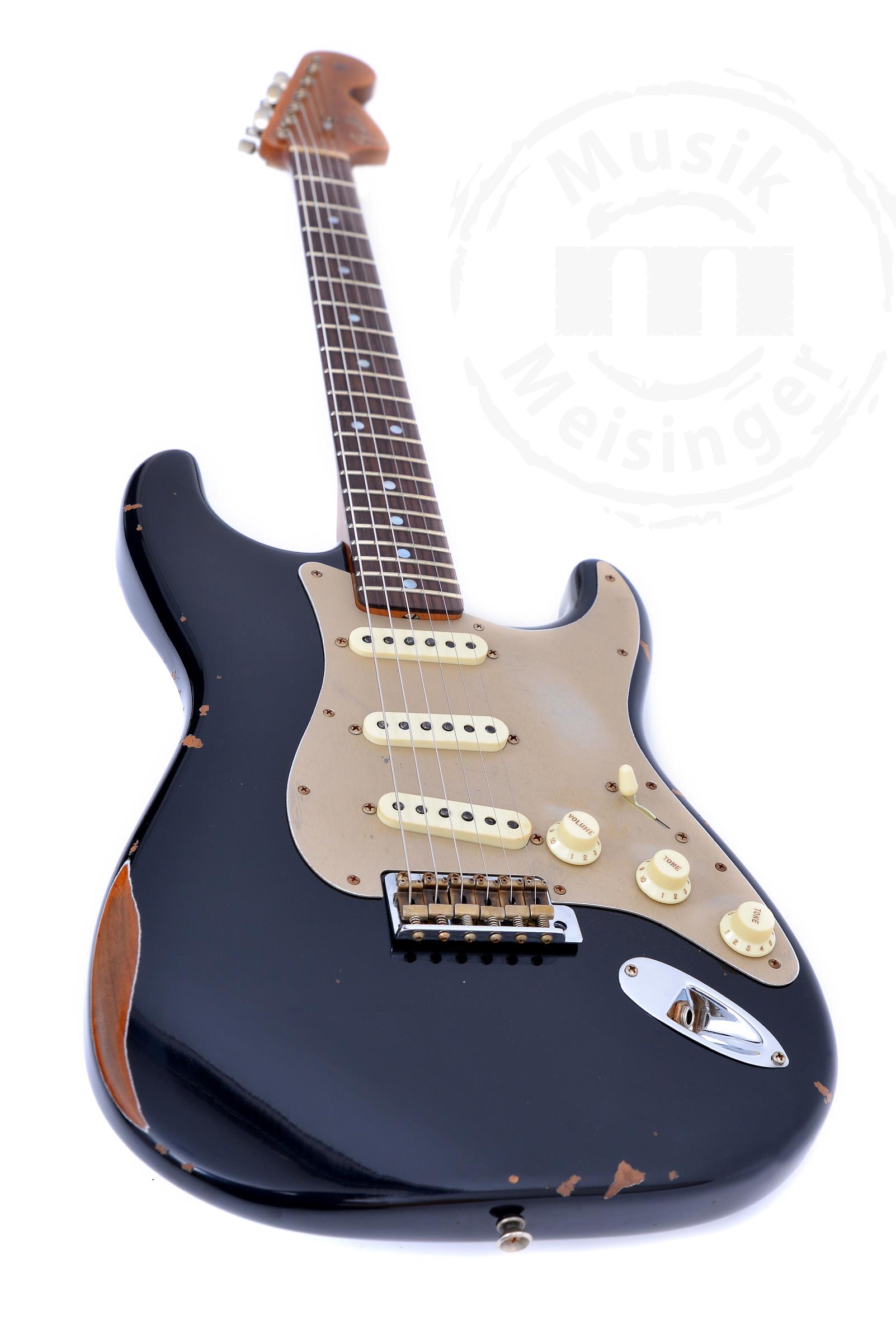 FENDER B3 LTD RSTD BIGHEAD STRAT REL - ABLK