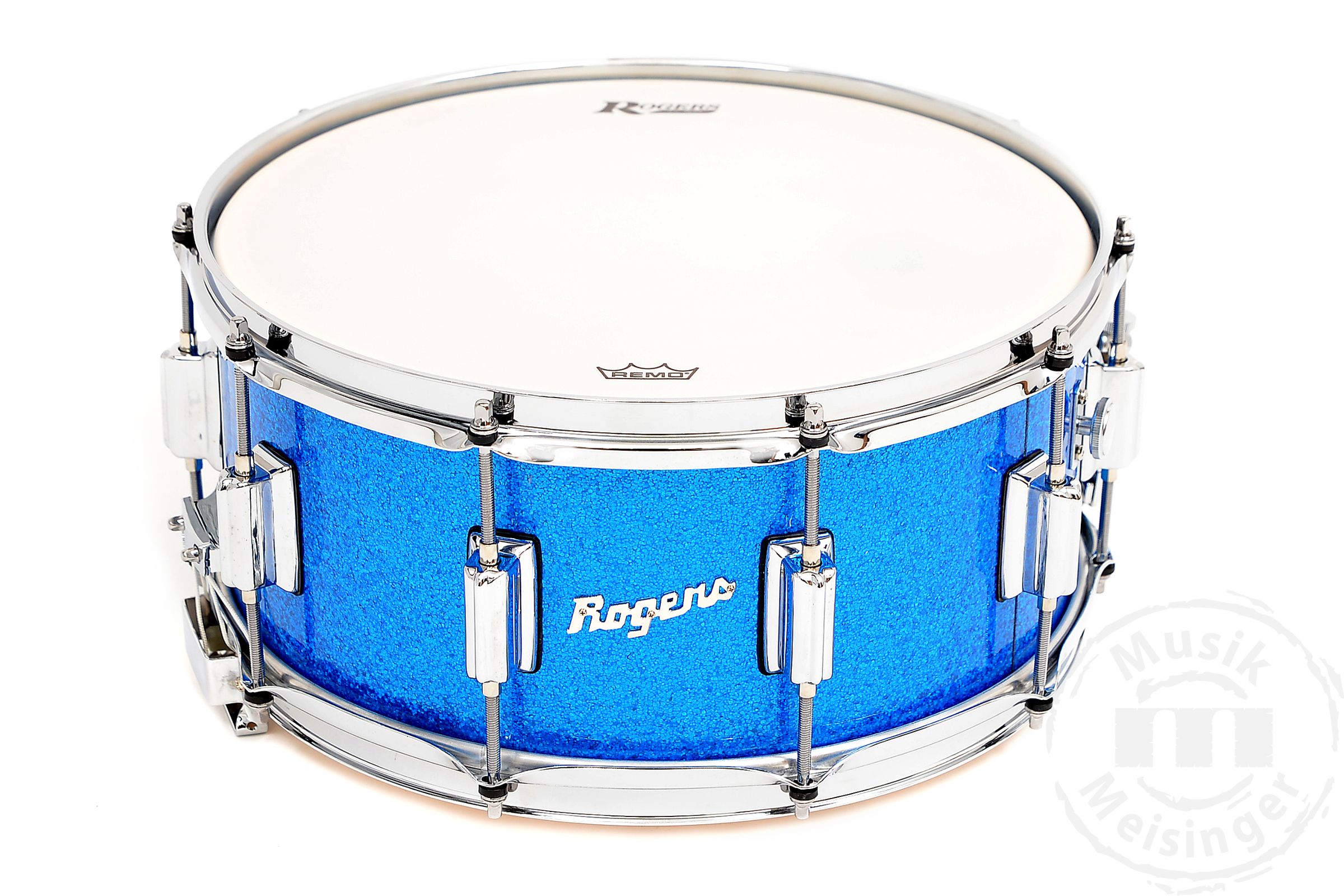 Rogers 14x6,5 Dyna-Sonic Snare Blue Sparkle