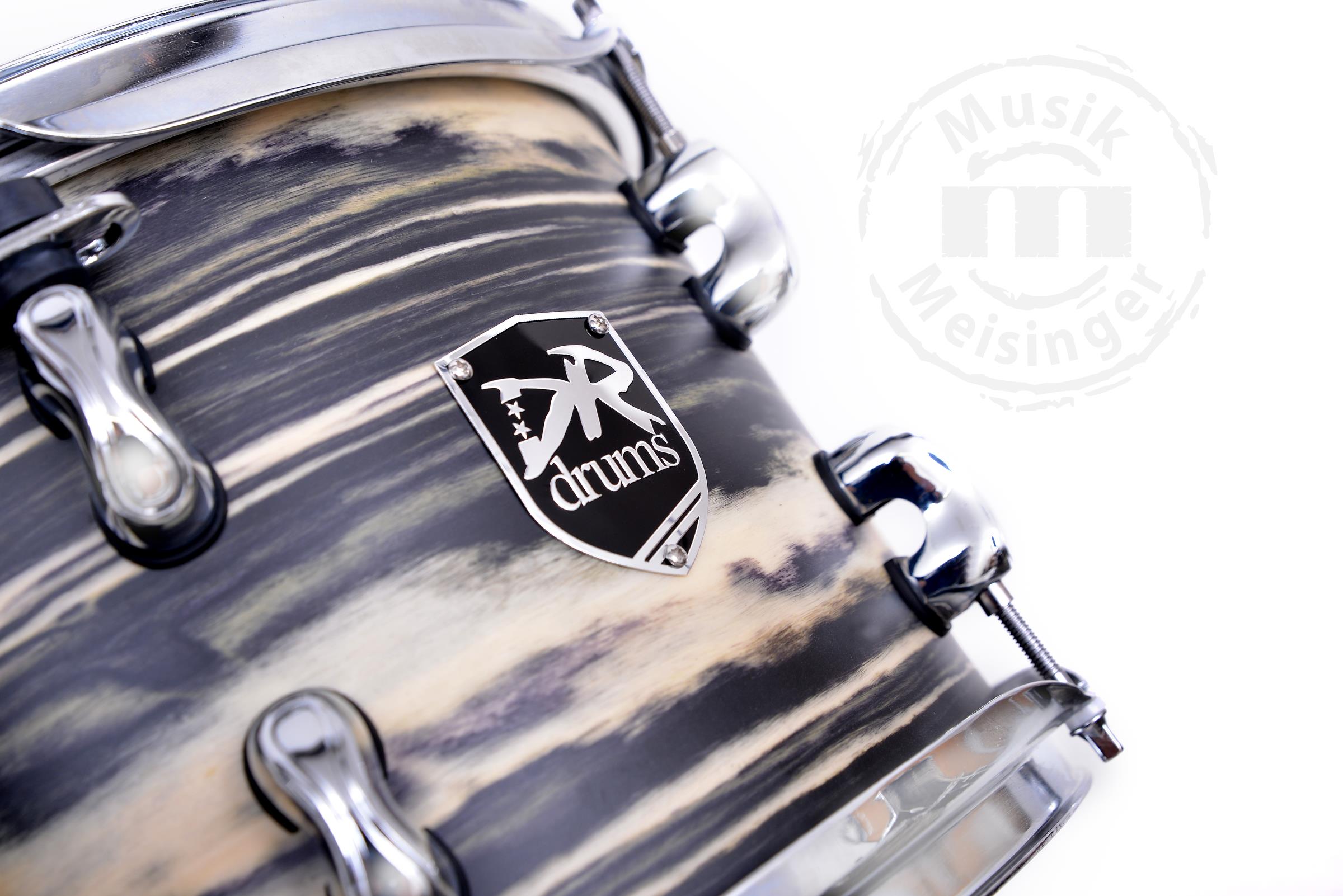 DR Drums Stage Attack 22BD/10TT/12TT/16FT Black/White