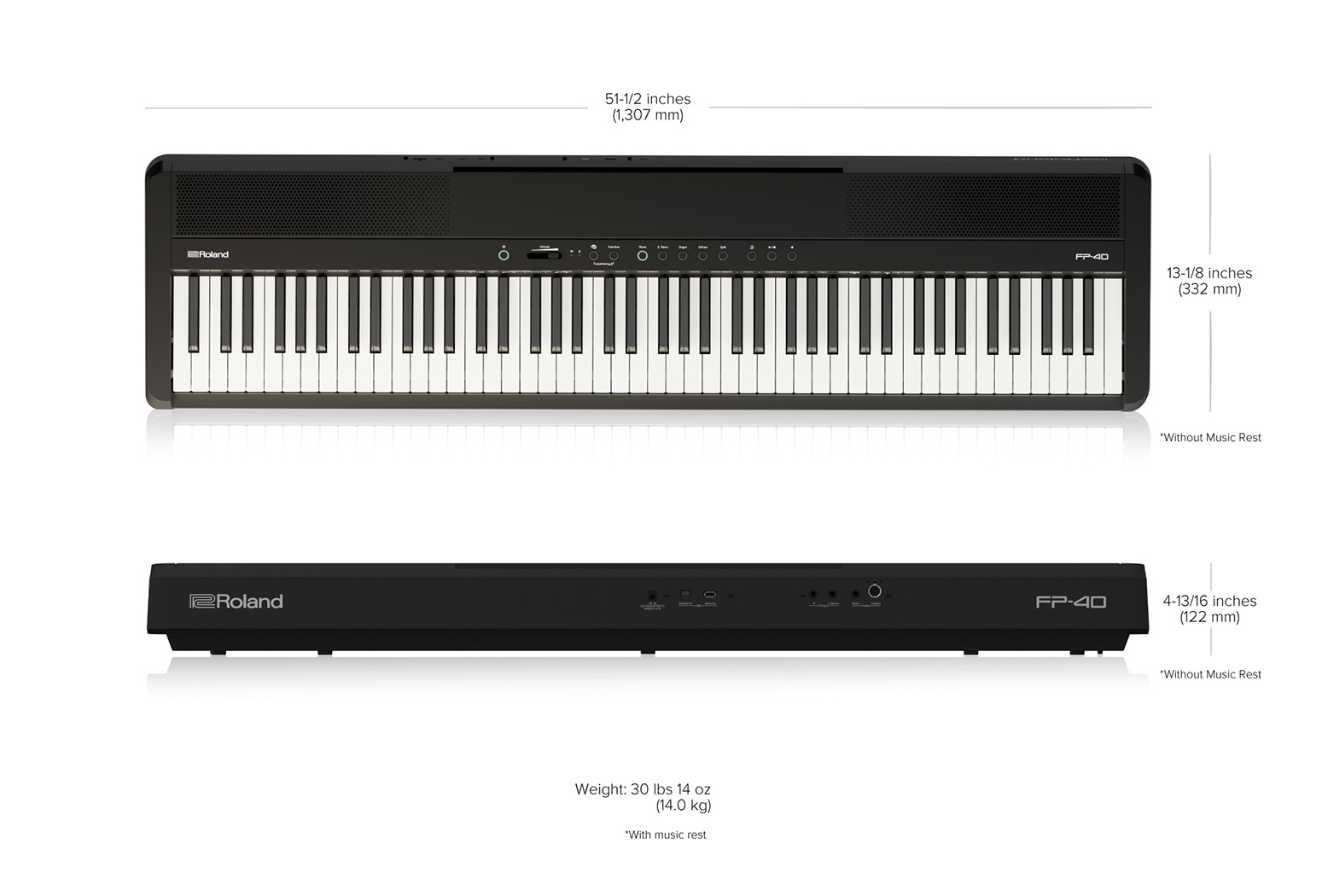 Roland FP-40-BK Stagepiano
