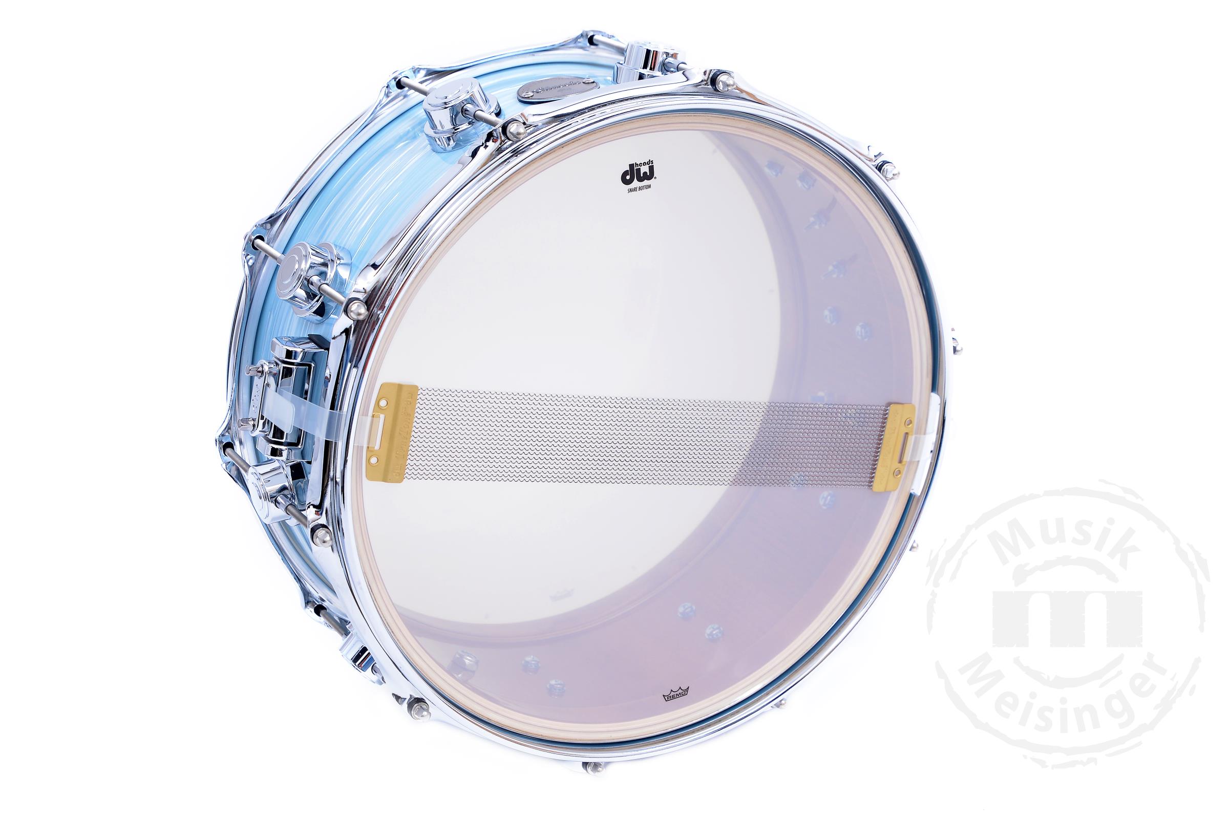 DW Finish Ply 14x6 Snare Pale Blue Oyster