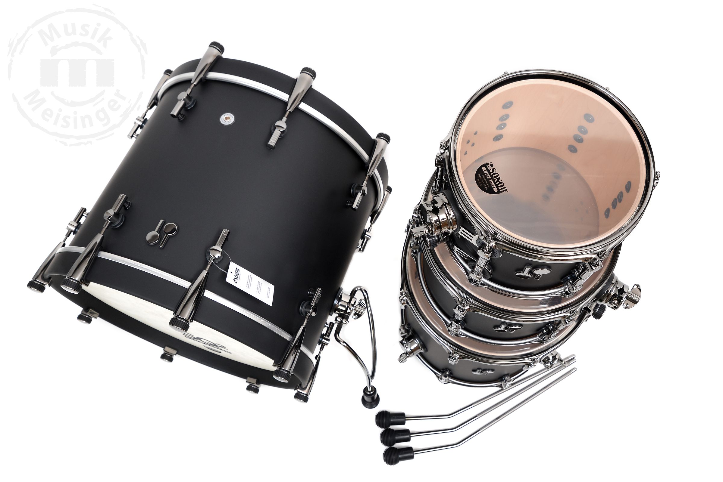 Sonor SQ2 20B/10T/12T/14FT Shellset  Dark Satin