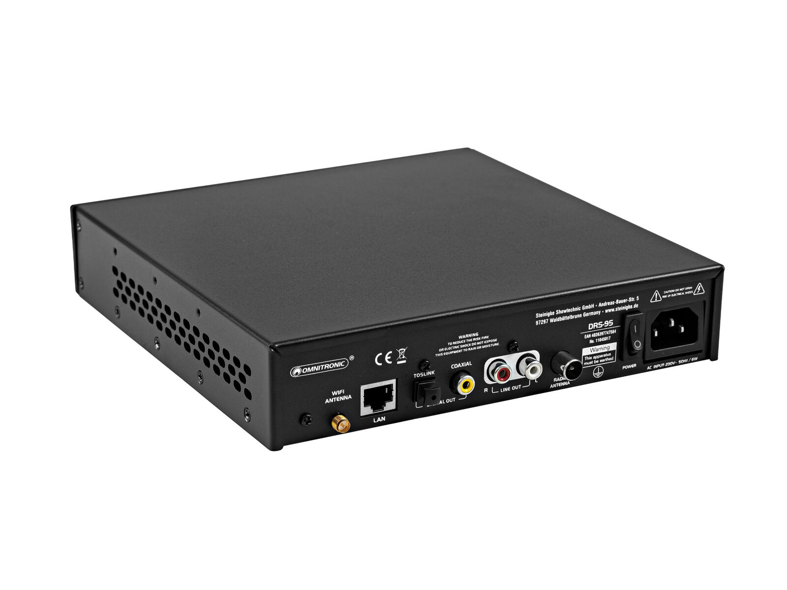 OMNITRONIC DRS-95 Internetradio mit DAB+ und Bluetooth