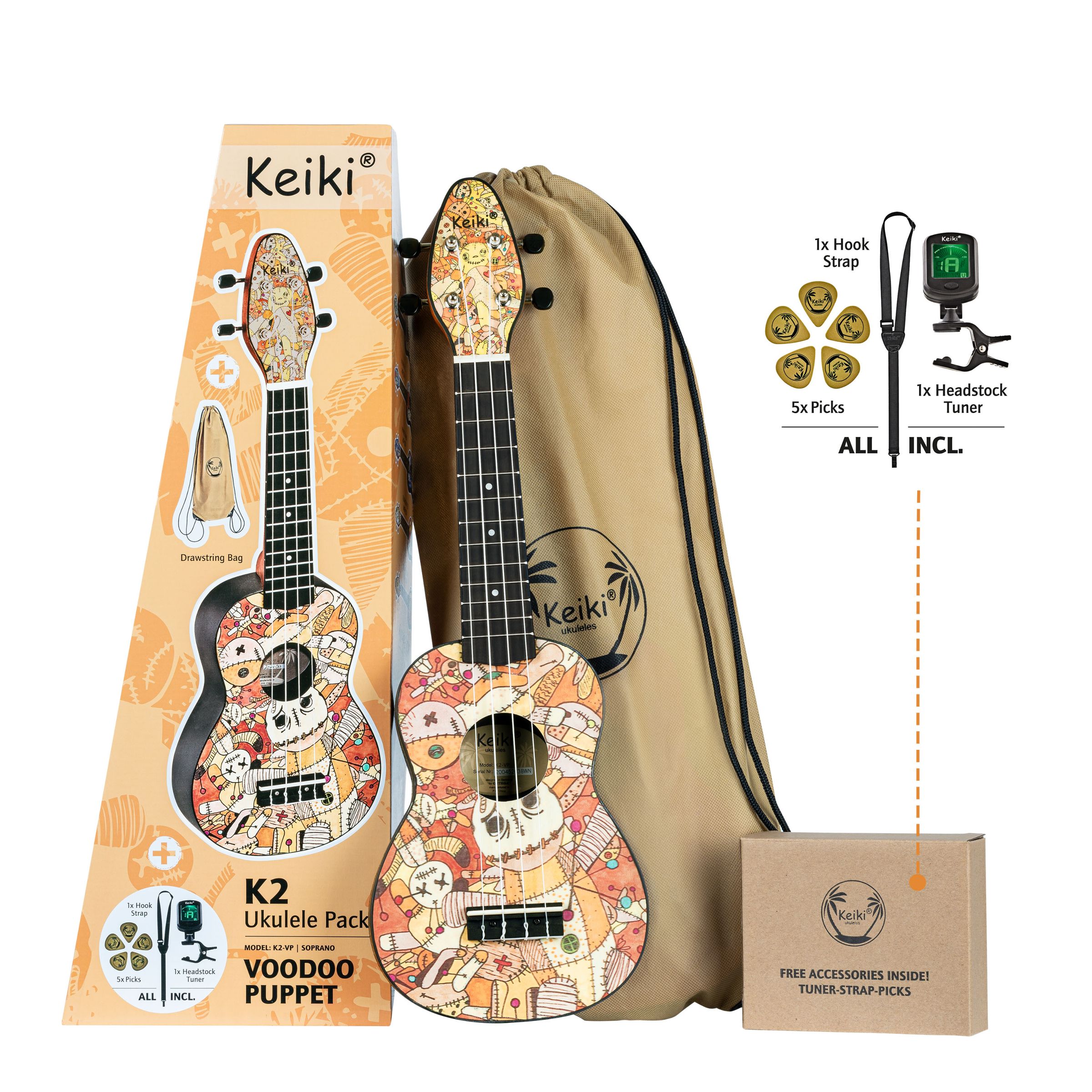 KEIKI K2-VP "Voodoo Puttet", inkl. GYMBAG