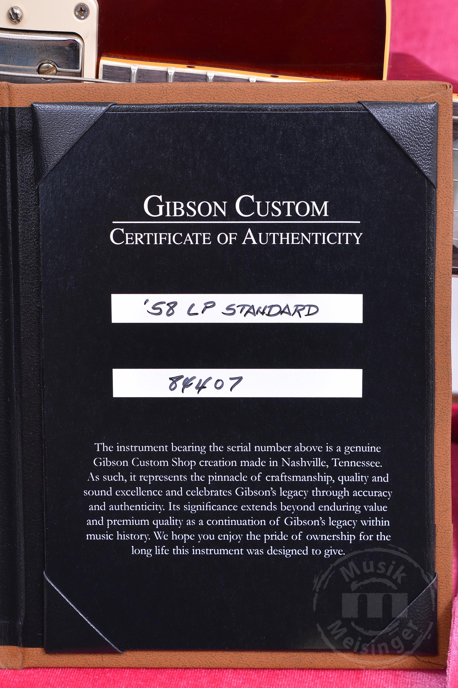 GIBSON 1958 Les Paul Standard Reissue VOS Bourbon Burst