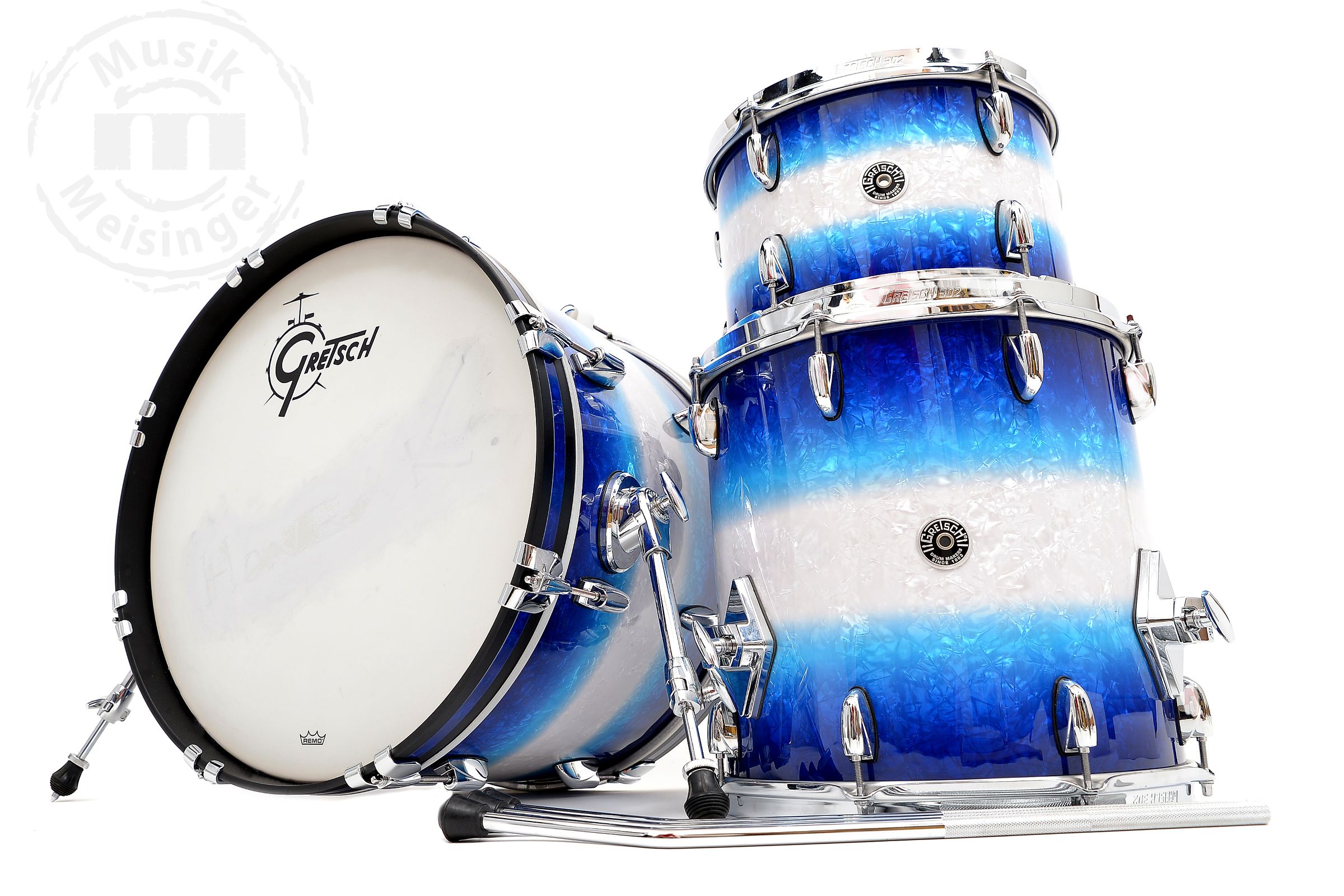 Gretsch USA Brooklyn 20BD/12TT/14FT Blue Burst Pearl