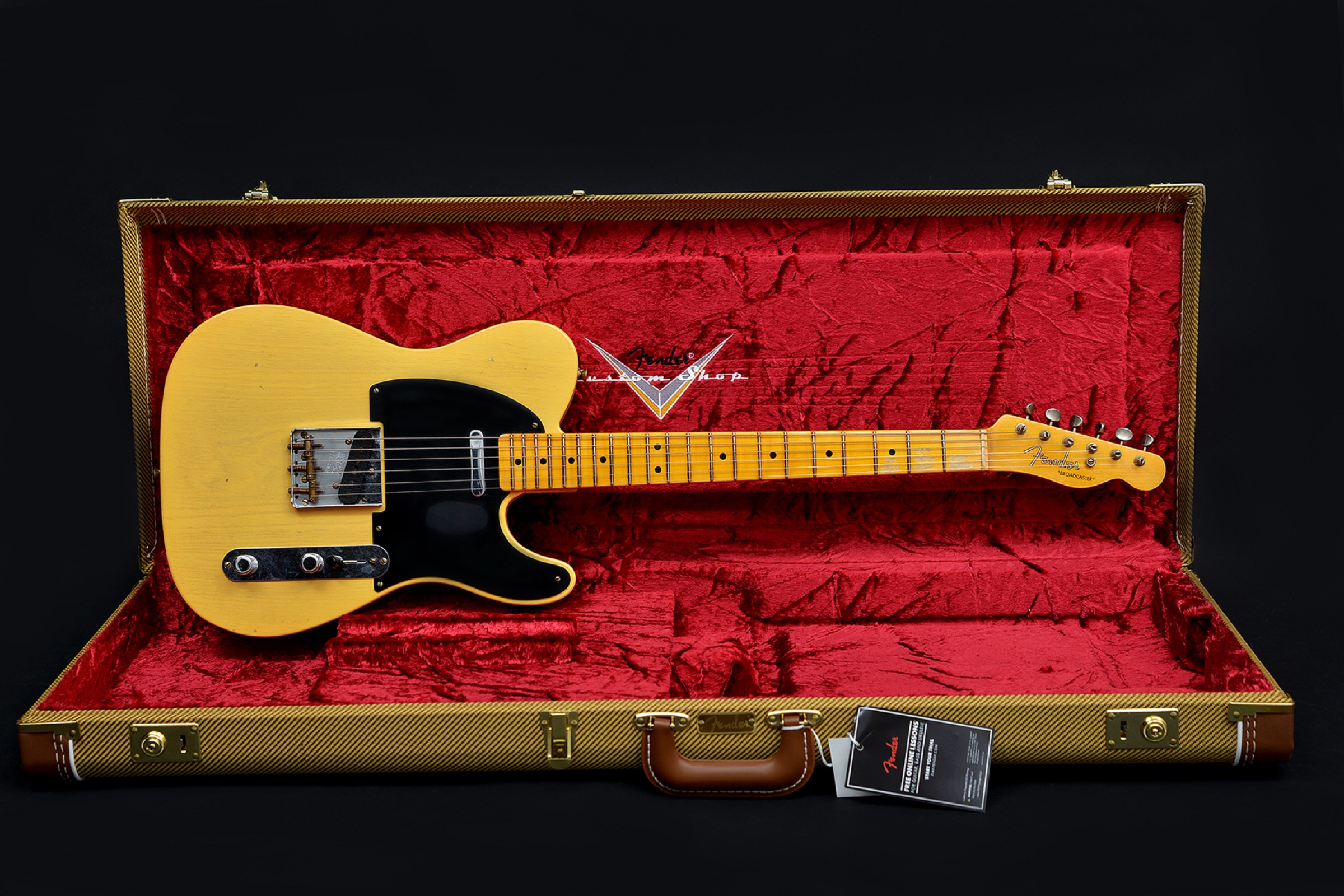 FENDER LIMITED EDITION 70TH ANNIVERSARY BROADCASTER JOURNEYMAN RELIC NOCASTER BLONDE