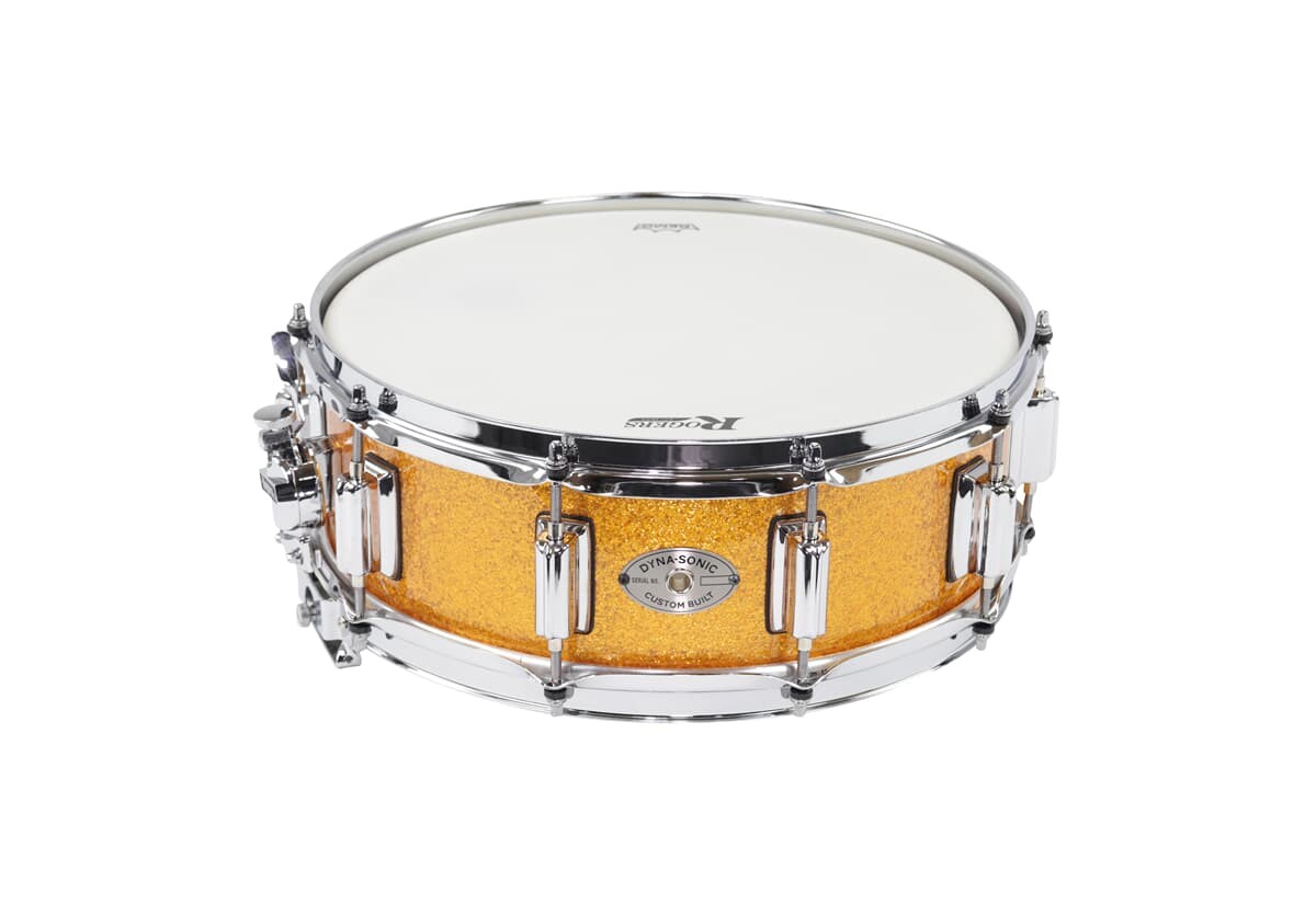 Rogers 14x5 Dyna-Sonic Snare Gold Sparkle Rogers 14x5 Dyna-Sonic Snare Gold Sparkle
