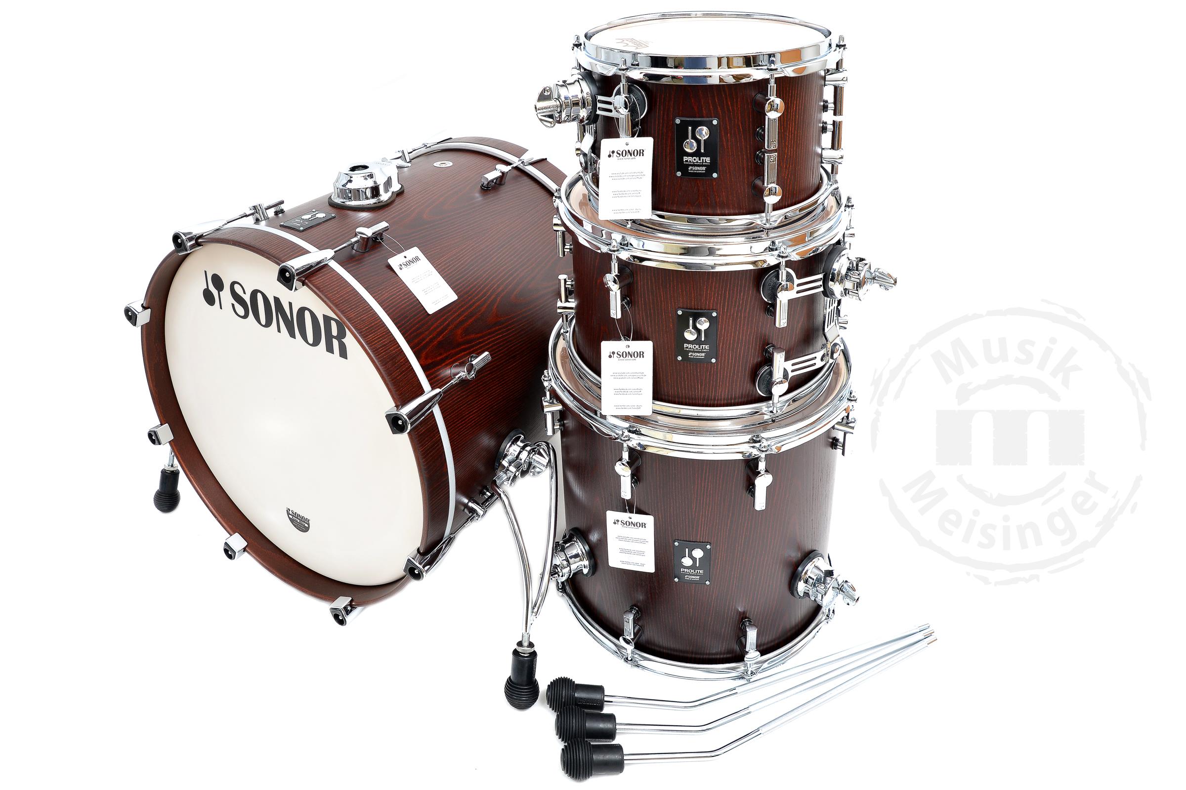 Sonor ProLite Shellset 20BD/10TT/12TT/14FT Nussbaum Sonor ProLite Shellset 20BD/10TT/12TT/14FT Nussbaum