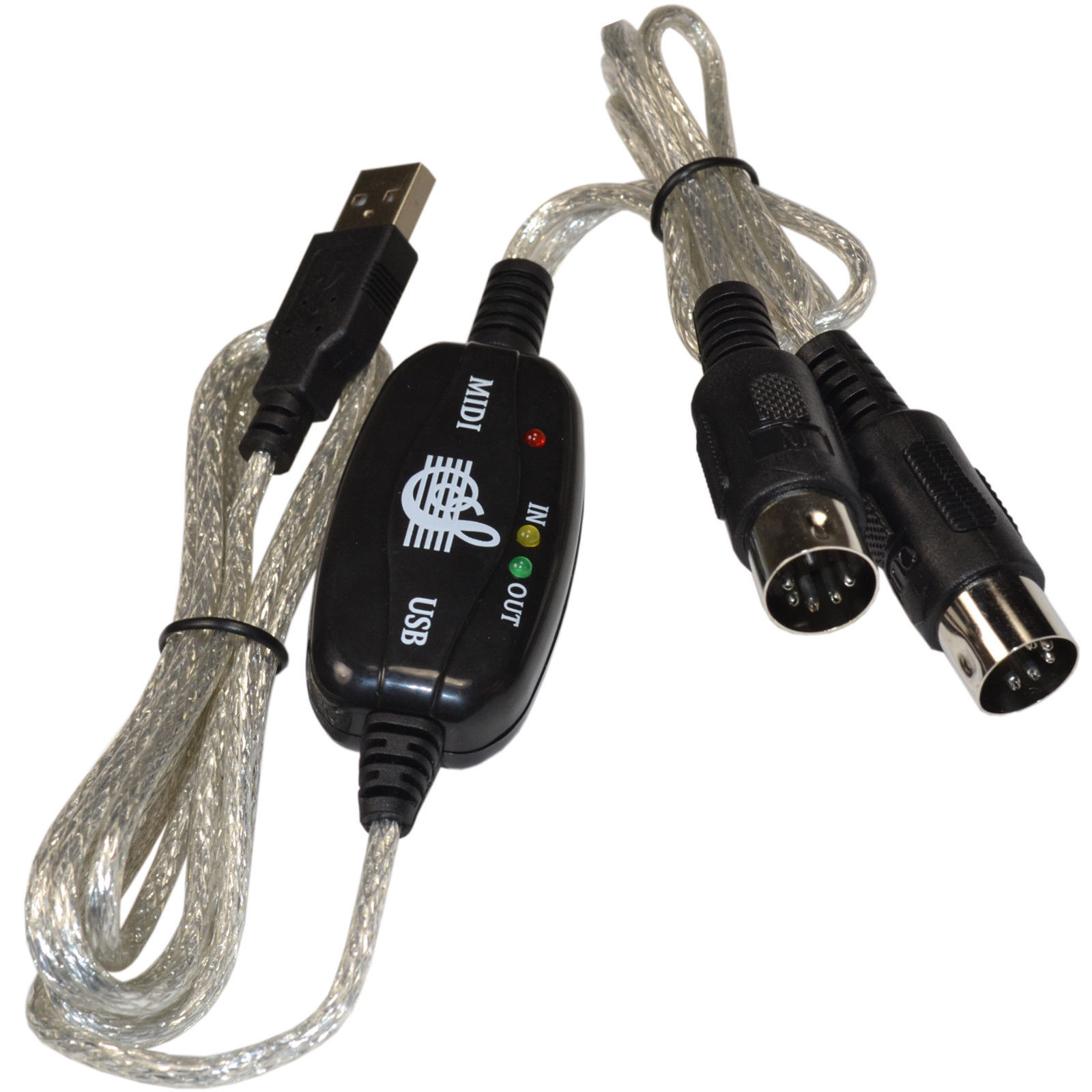 Logilink USB-Midi Interface Kabel 2m