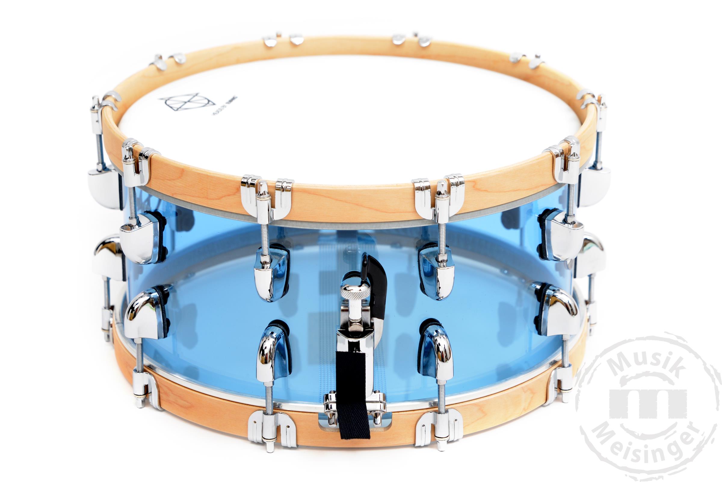 Dixon Cornerstone 14x6,5 Snare See-Through Blue A Dixon Cornerstone 14x6,5 Snare See-Through Blue A
