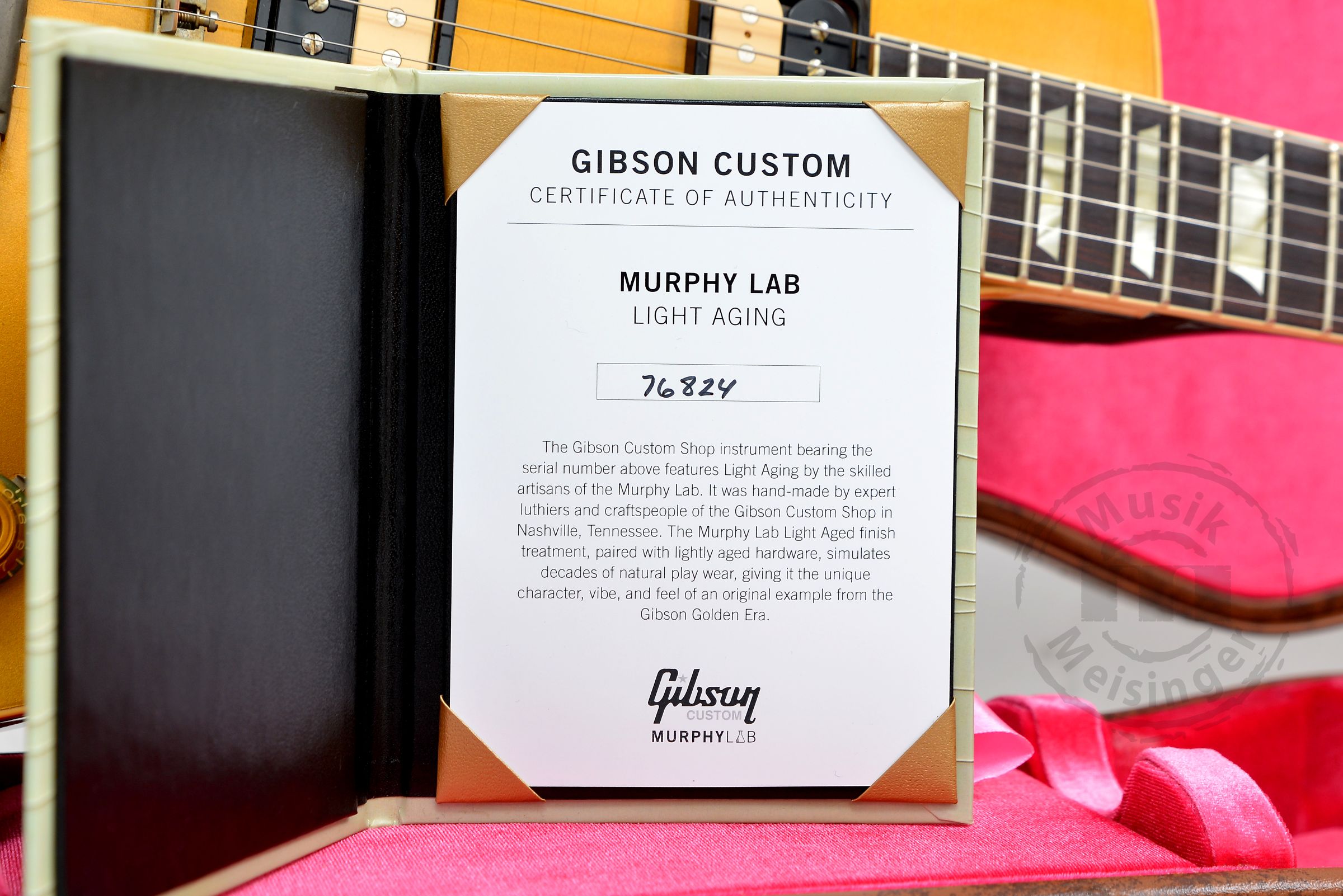 GIBSON 57 Les Paul Standard Goldtop Darkback Light Aged NH
