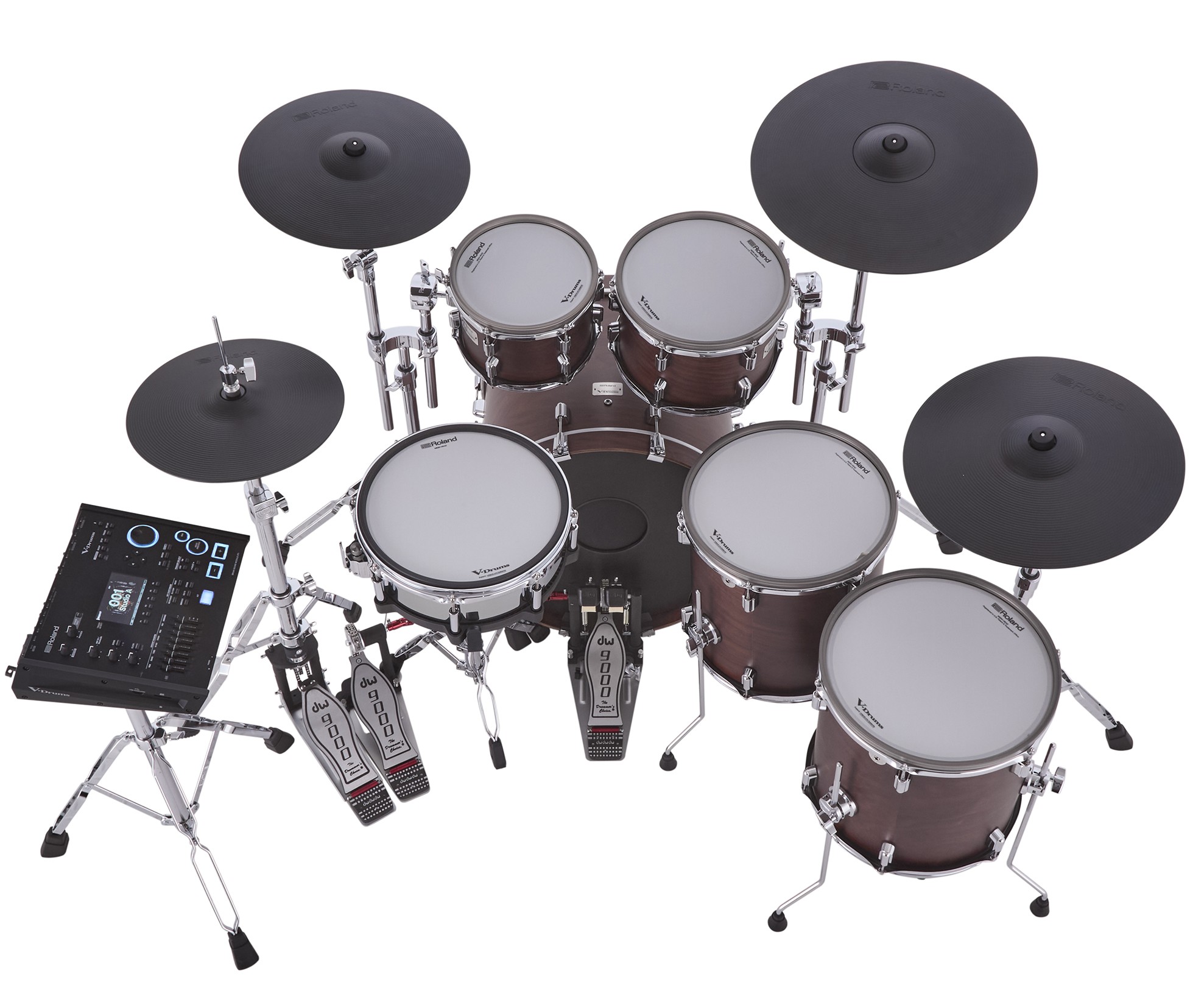 Roland VAD716-SW KIT E-Drum Set Satin Walnut