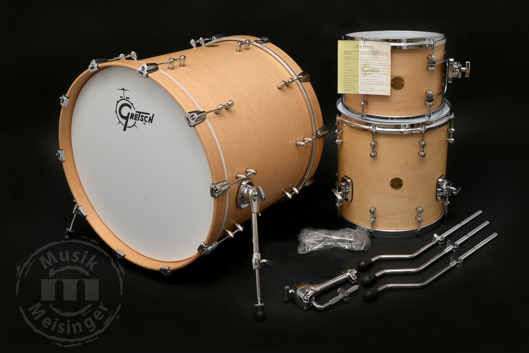 Gretsch New Classic Shellpack 22BD/12T/14FT Satin Natural