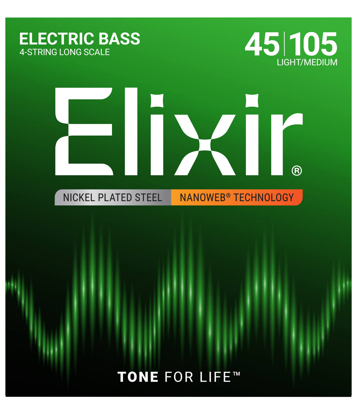 ELIXIR NANOWEB LIGHT/MEDIUM BASS