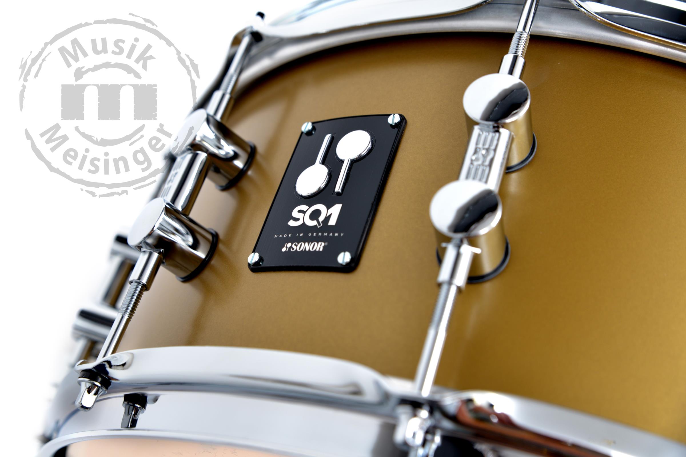 Sonor SQ1 14x5 Snare Satin Gold Metallic