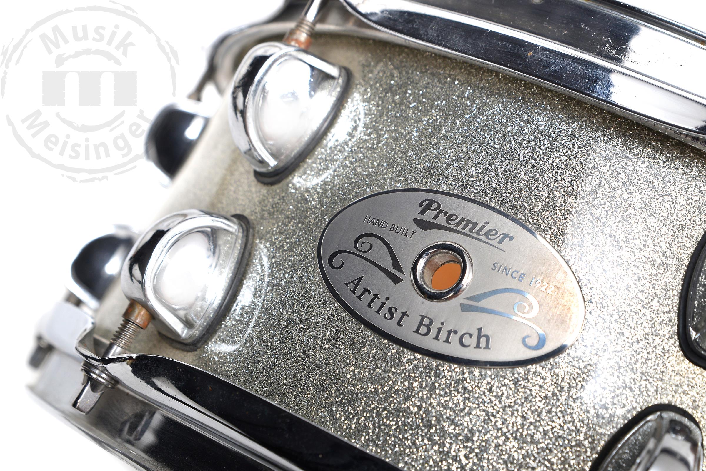Premier Artist Birch 13x5 Snare Silver Sparkle Premier Artist Birch 13x5 Snare Silver Sparkle