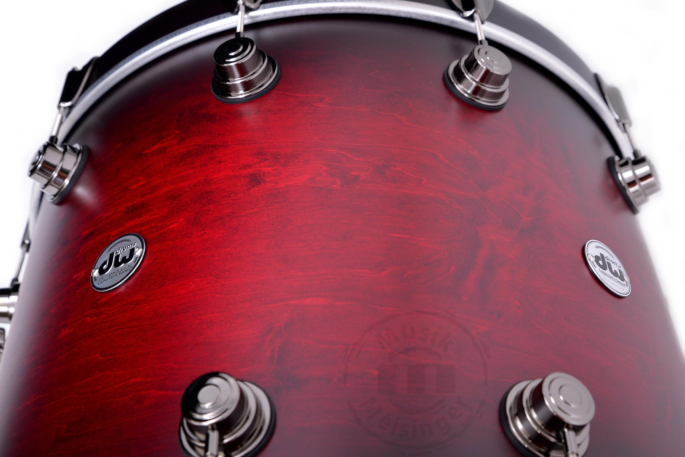 dw Collectors 22B/10T/12T/16FT Cherry to Ebony Burst