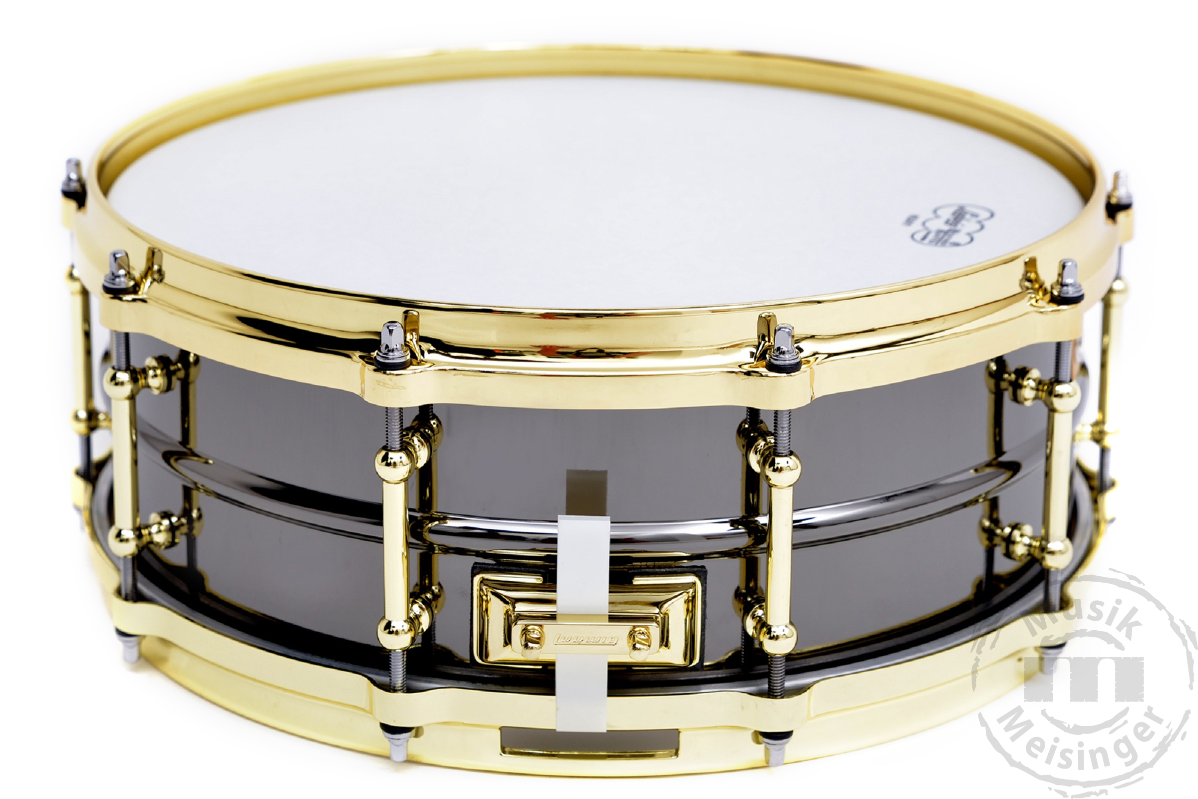 Ludwig LB416BT Black Beauty 14x5 Snare Drum Tube Lugs Brass Hw