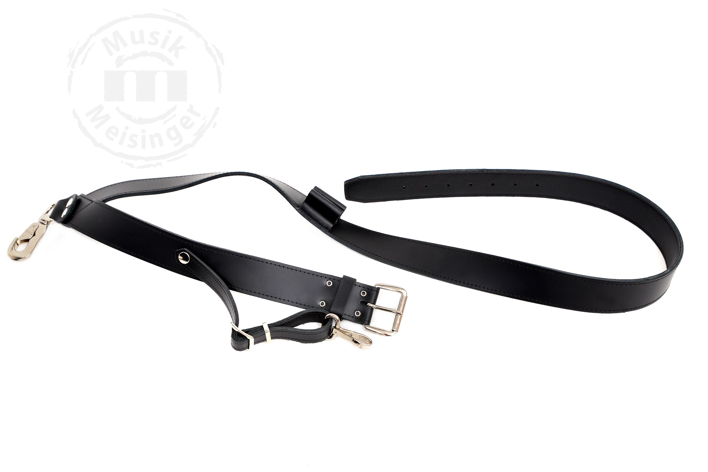 Bold 0200 Ledertragegurt Schwarz 40mm Seitenriemen