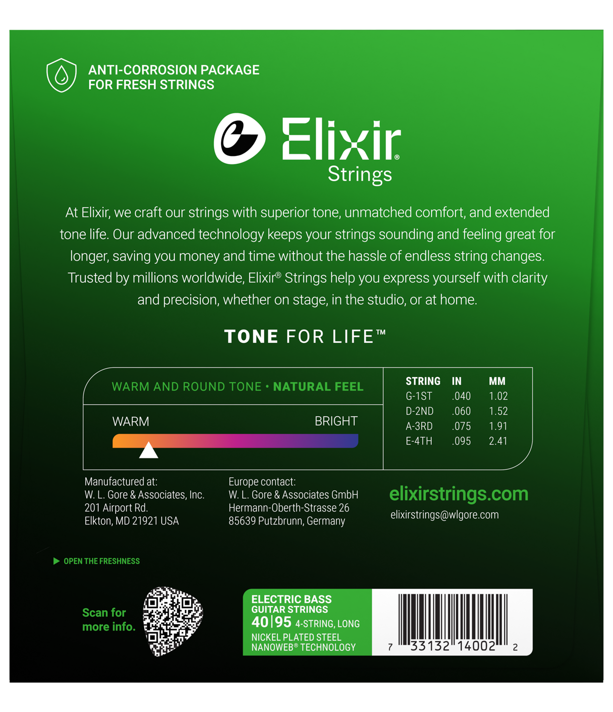 ELIXIR NANOWEB SUPER LIGHT BASS