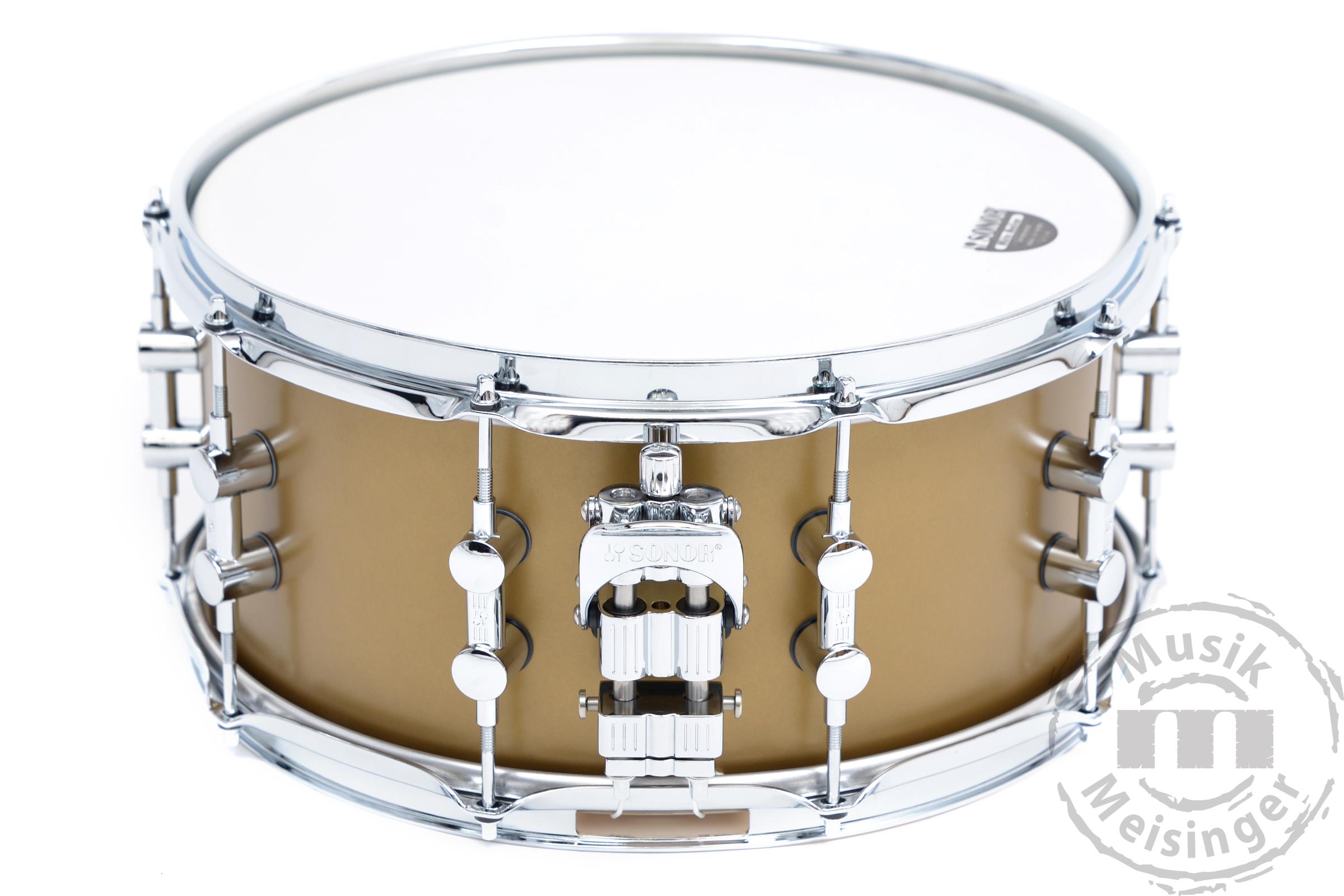 Sonor SQ1 14x5 Snare Satin Gold Metallic