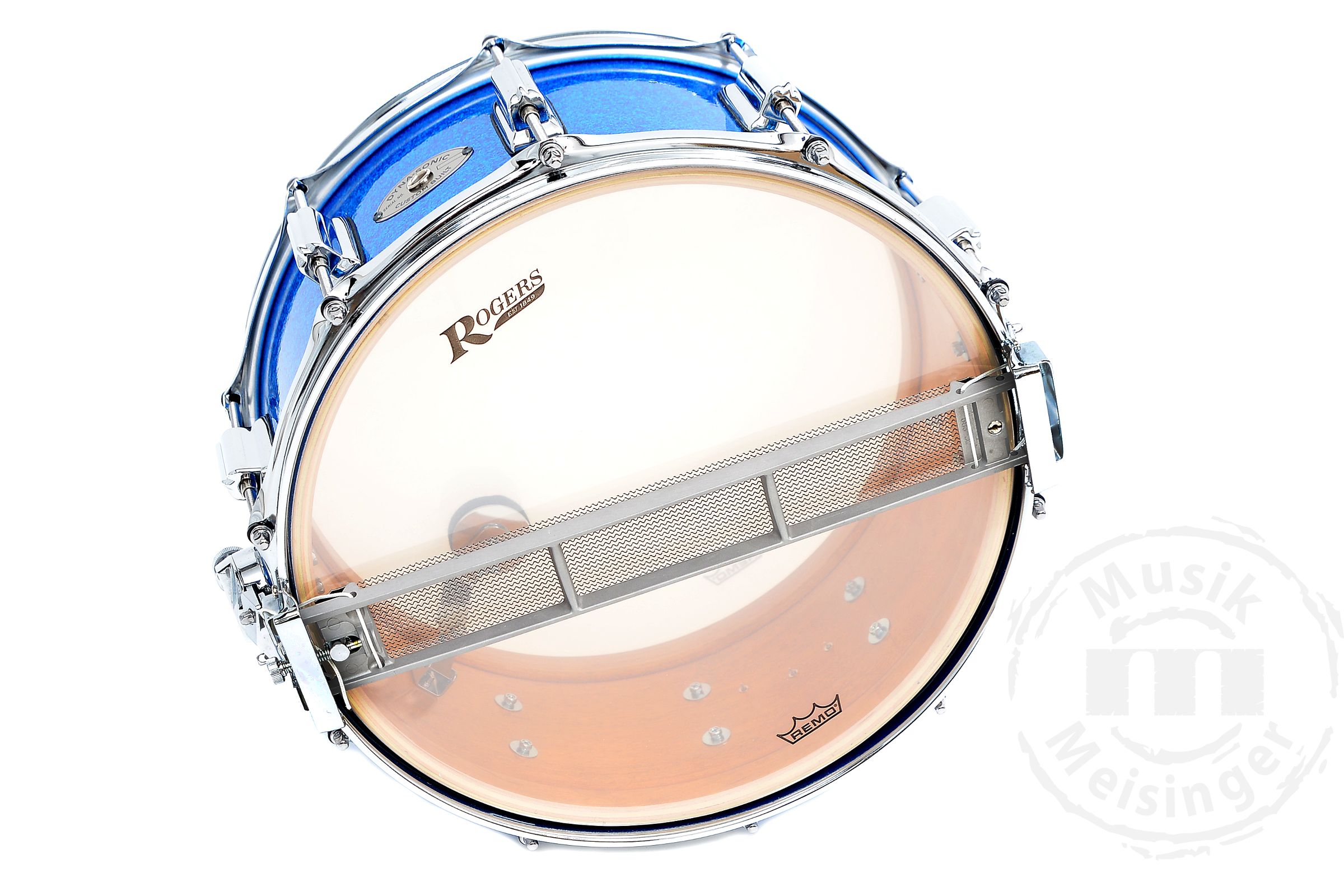 Rogers 14x6,5 Dyna-Sonic Snare Blue Sparkle