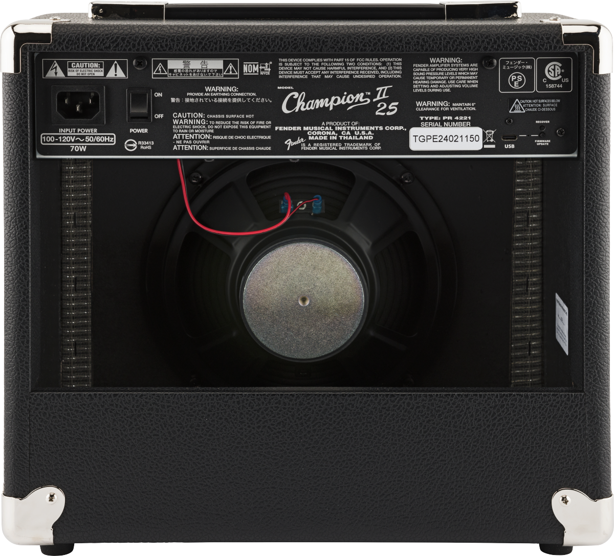 FENDER CHAMPION II 25 230V EU FENDER CHAMPION II 25 230V EU