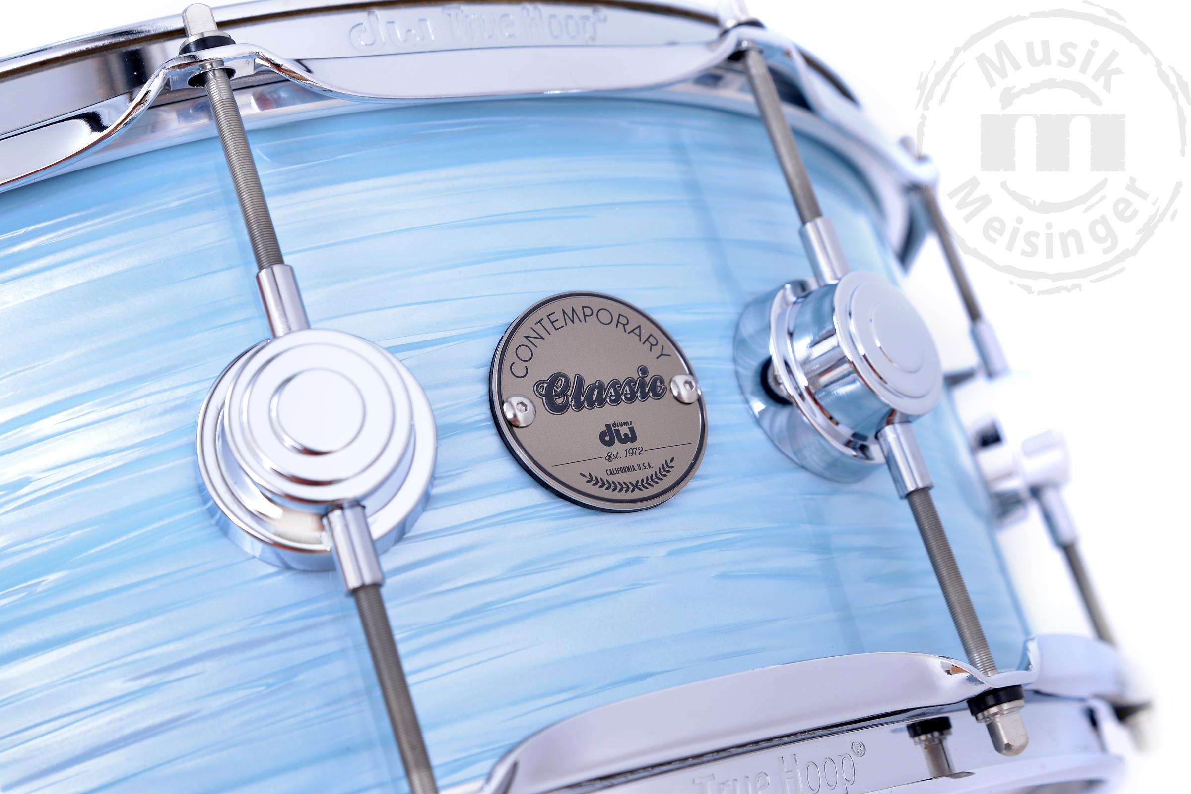 DW Finish Ply 14x6 Snare Pale Blue Oyster