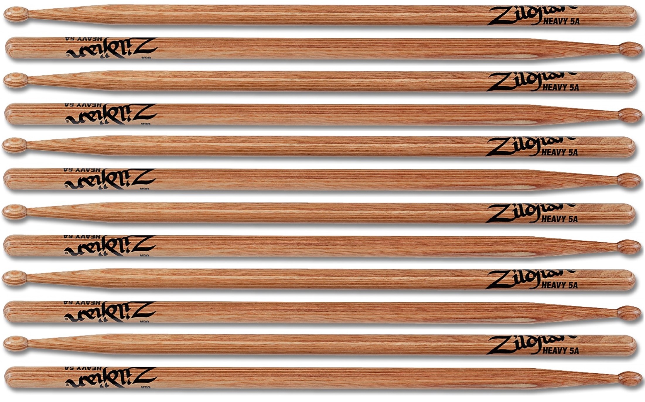 Zildjian Sticks Heavy 5A Wood Laminated Birch (6 Paar)