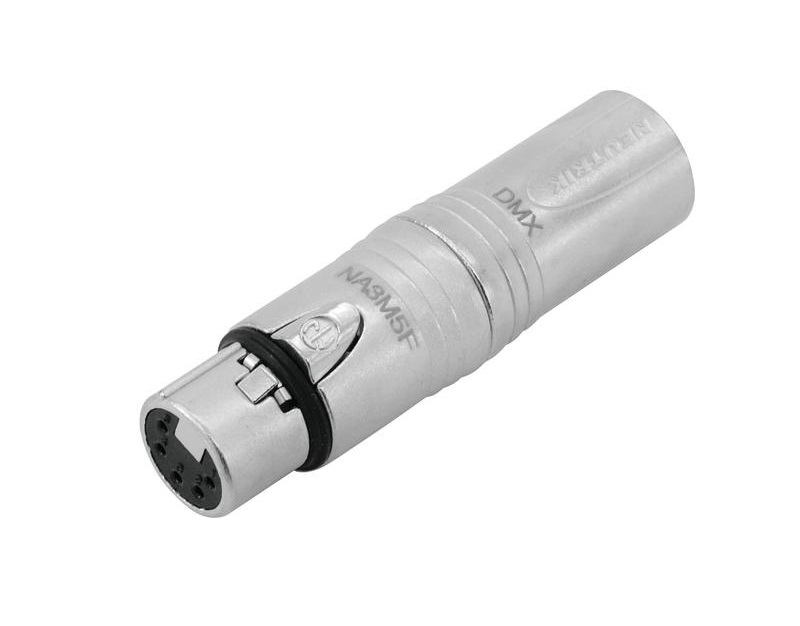 Neutrik NA3M5F XLR male -> DMX female Adapter