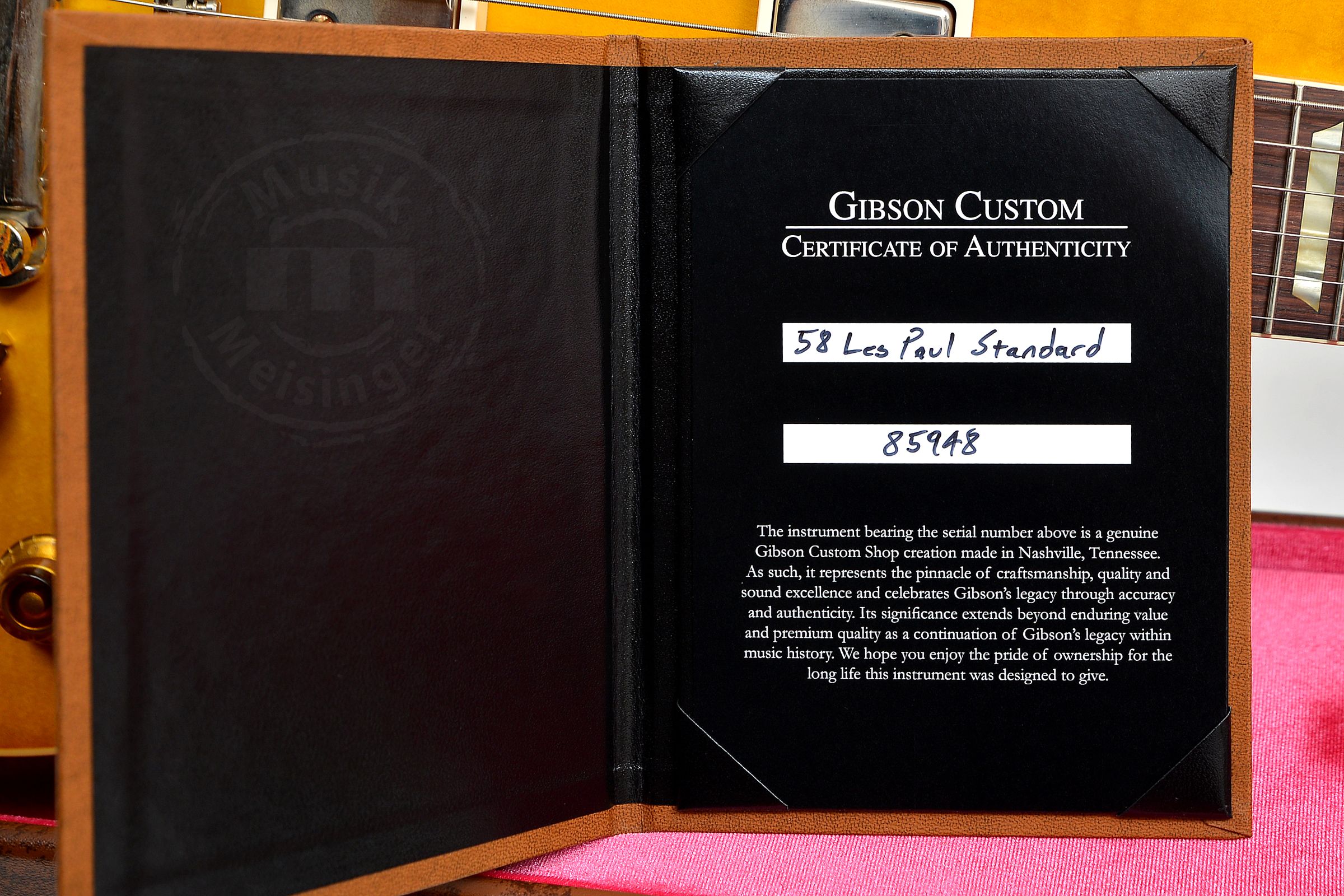 GIBSON 1958 Les Paul Standard Reissue VOS Lemon Burst