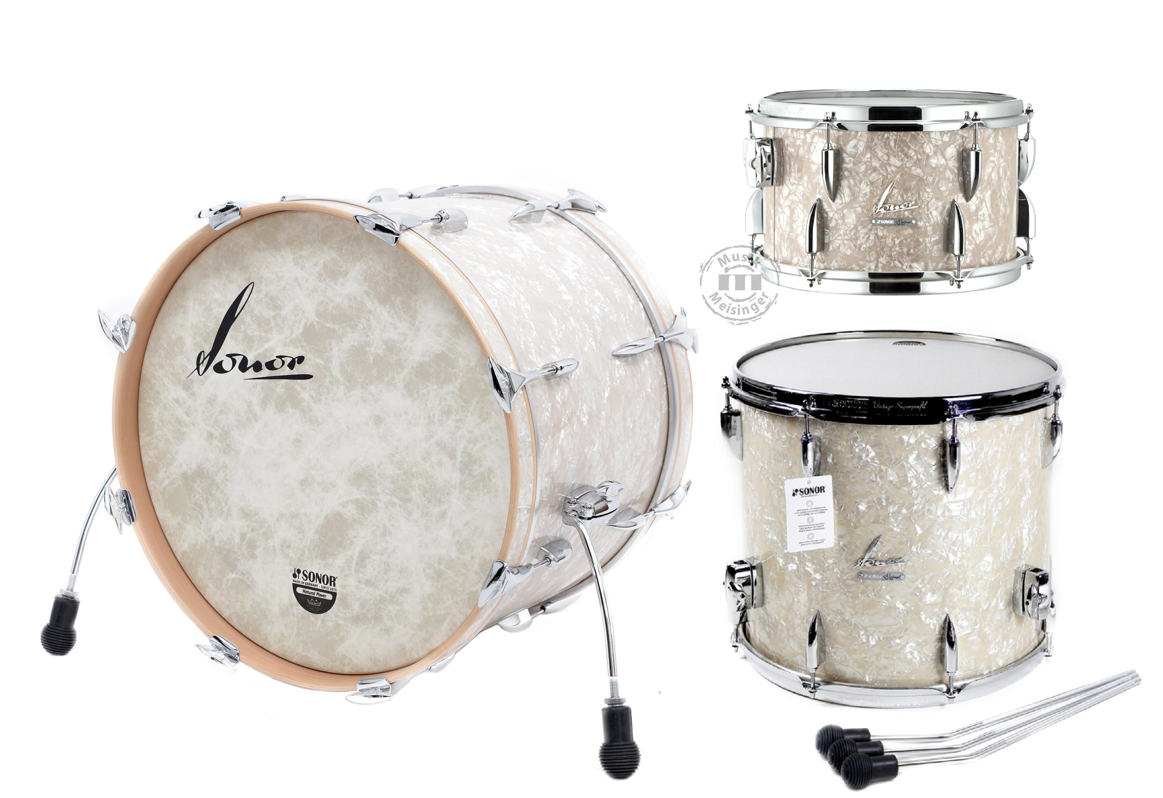 Sonor Vintage 20BD(NM)/12TT/14FT Vintage Pearl