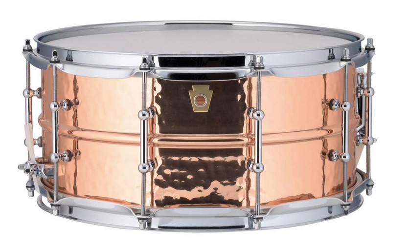 Ludwig LC662KT 14"x6,5" Copper Phonic Tube Lugs gehämmert