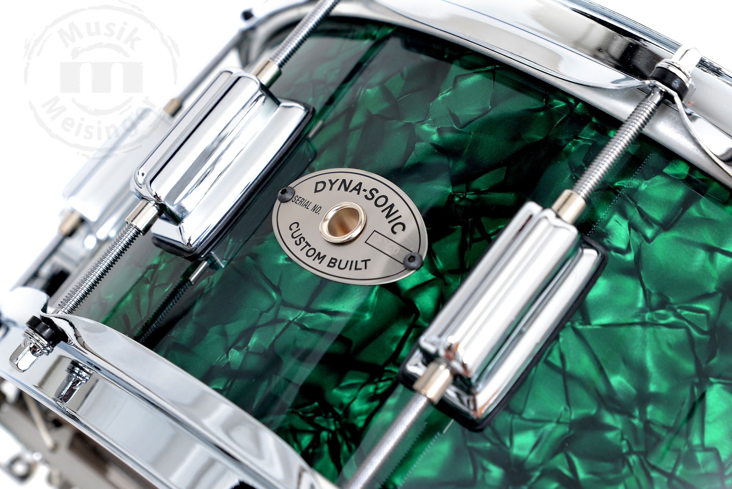 Rogers 14x5 Dyna-Sonic Snare Green Marine Pearl