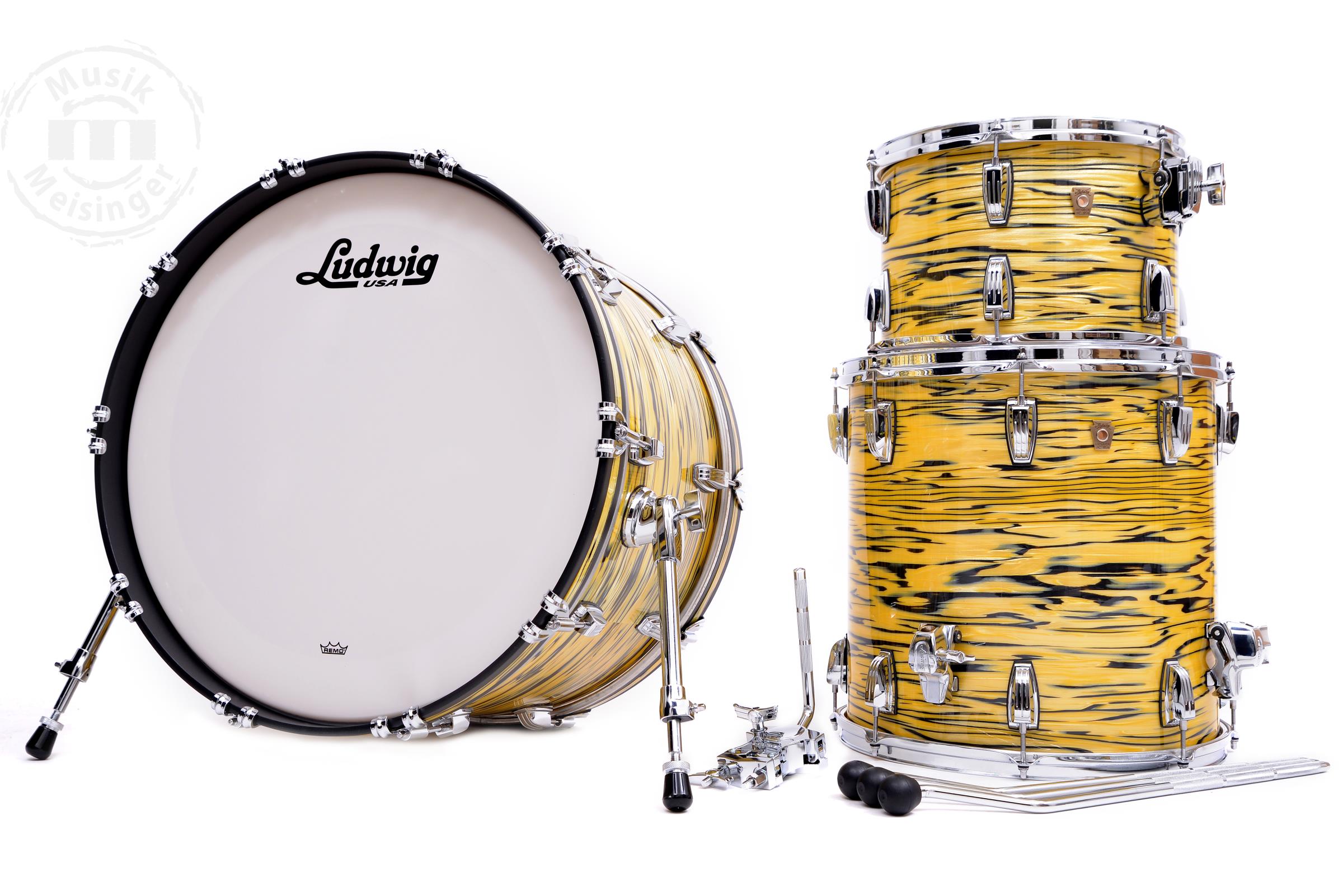 Ludwig Classic Maple 20BD/12TT/14FT Lemon Oyster Ludwig Classic Maple 20BD/12TT/14FT Lemon Oyster
