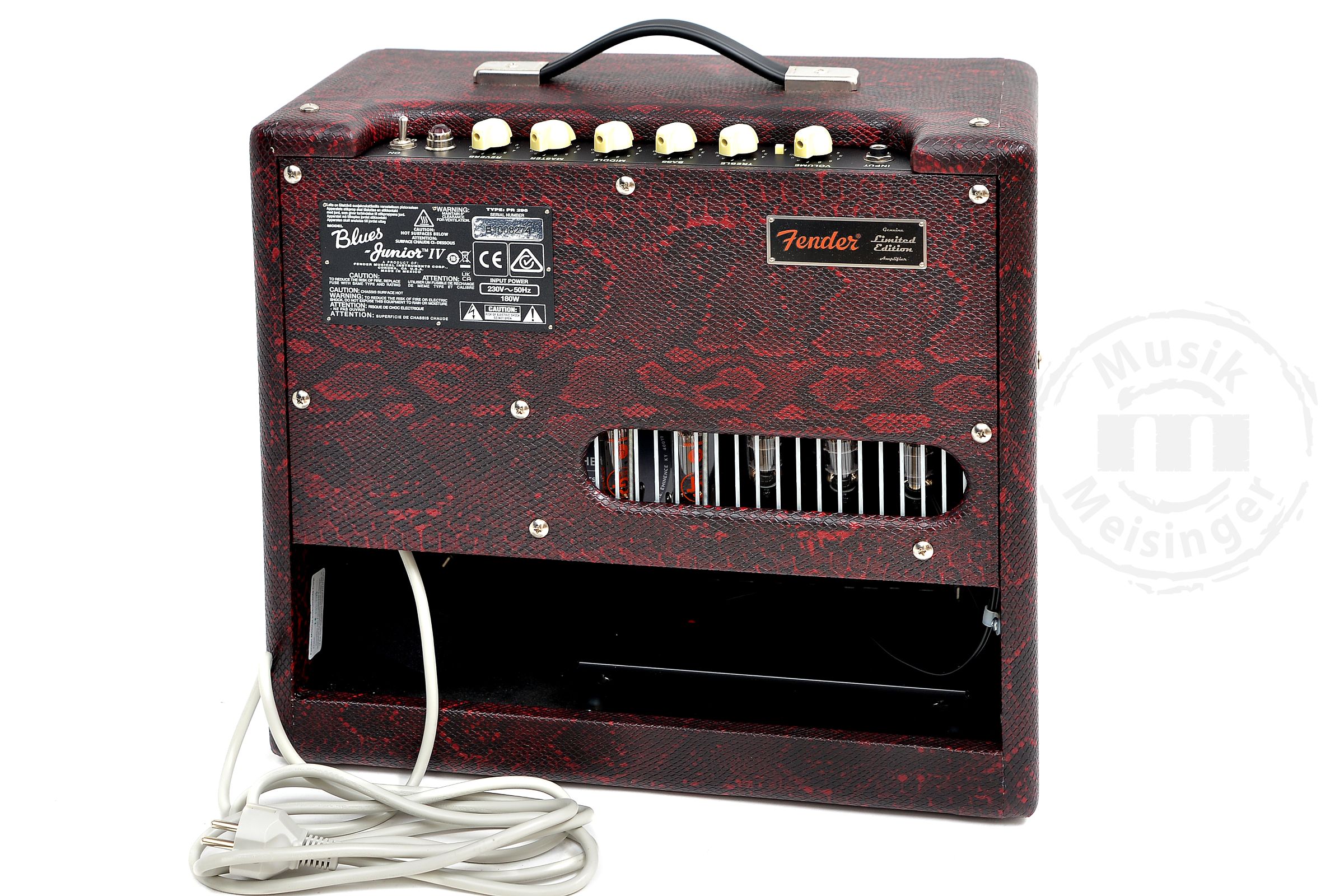 FENDER BLUES JR IV RED SNAKE TEXAS 230V EU