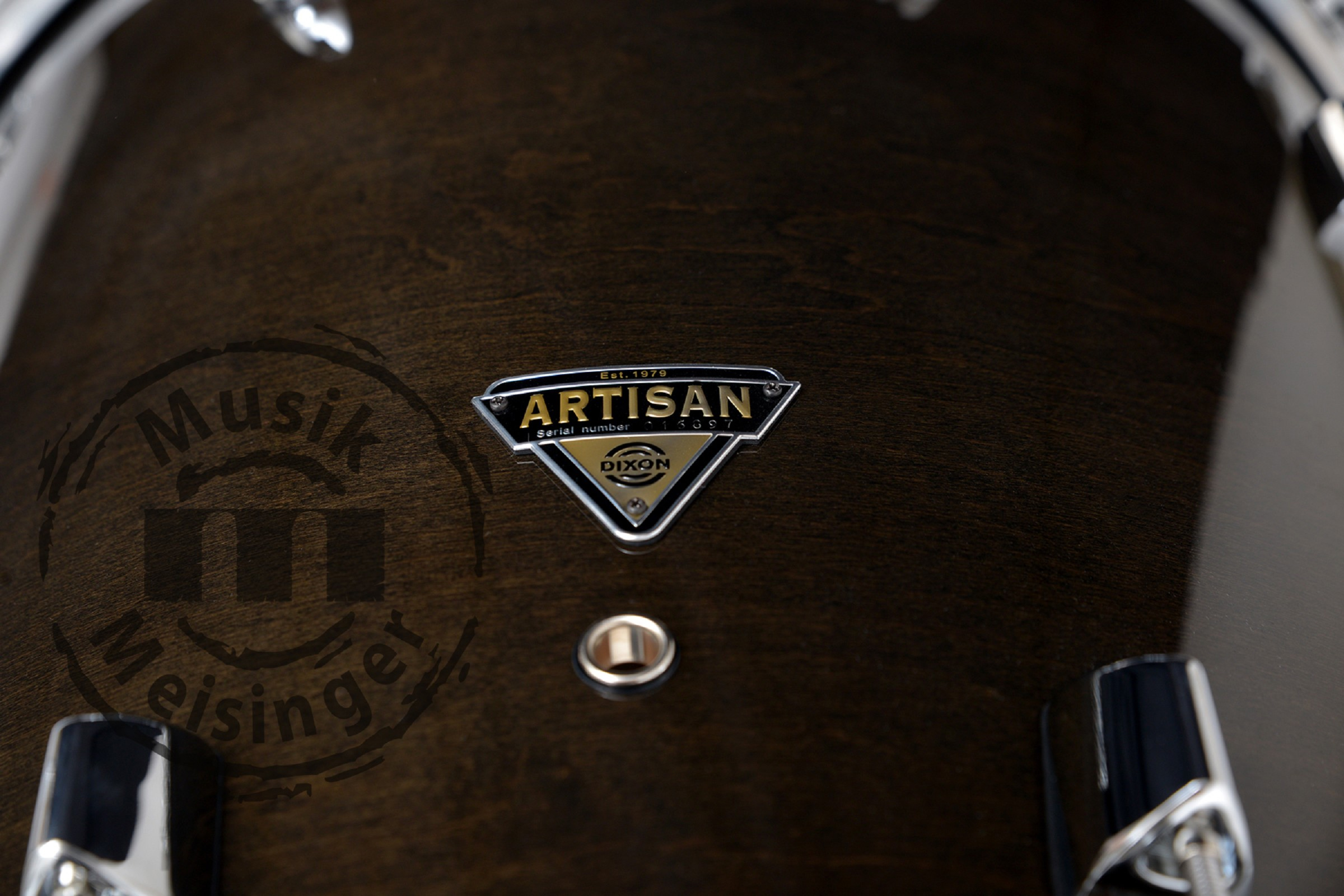 Dixon Artisan Maple Shell Set 20/10/12/16/14SD See Thru Black/Chrom