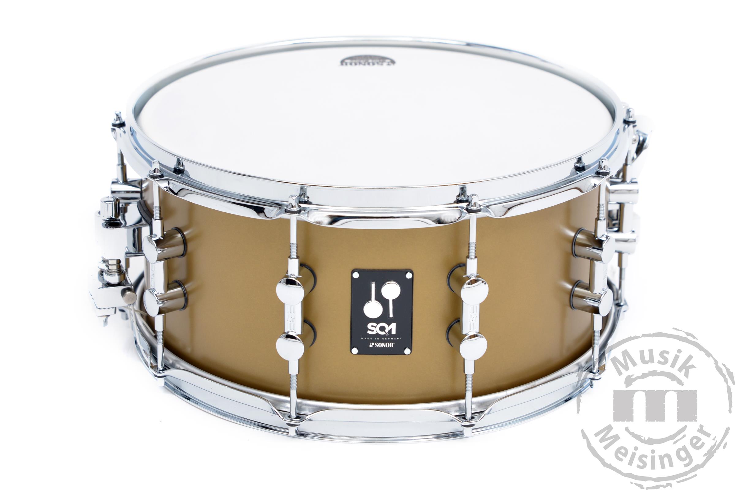Sonor SQ1 13x6 Snare Satin Gold Metallic