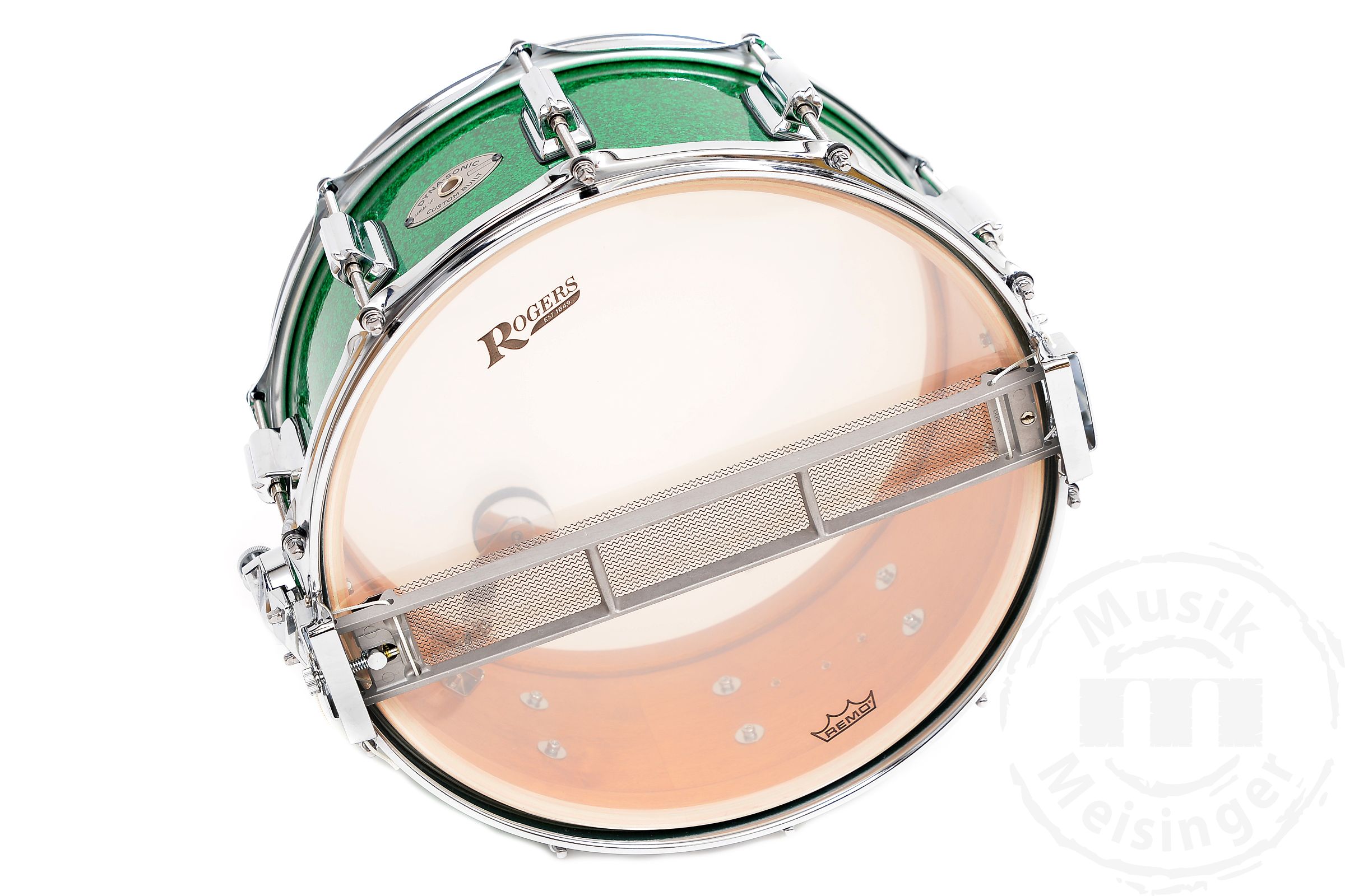 Rogers 14x6,5 Dyna-Sonic Snare Green Sparkle