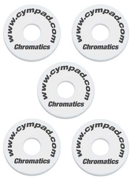 Cympad Chromatics Weiß Beckenfilz-Set 5 stück