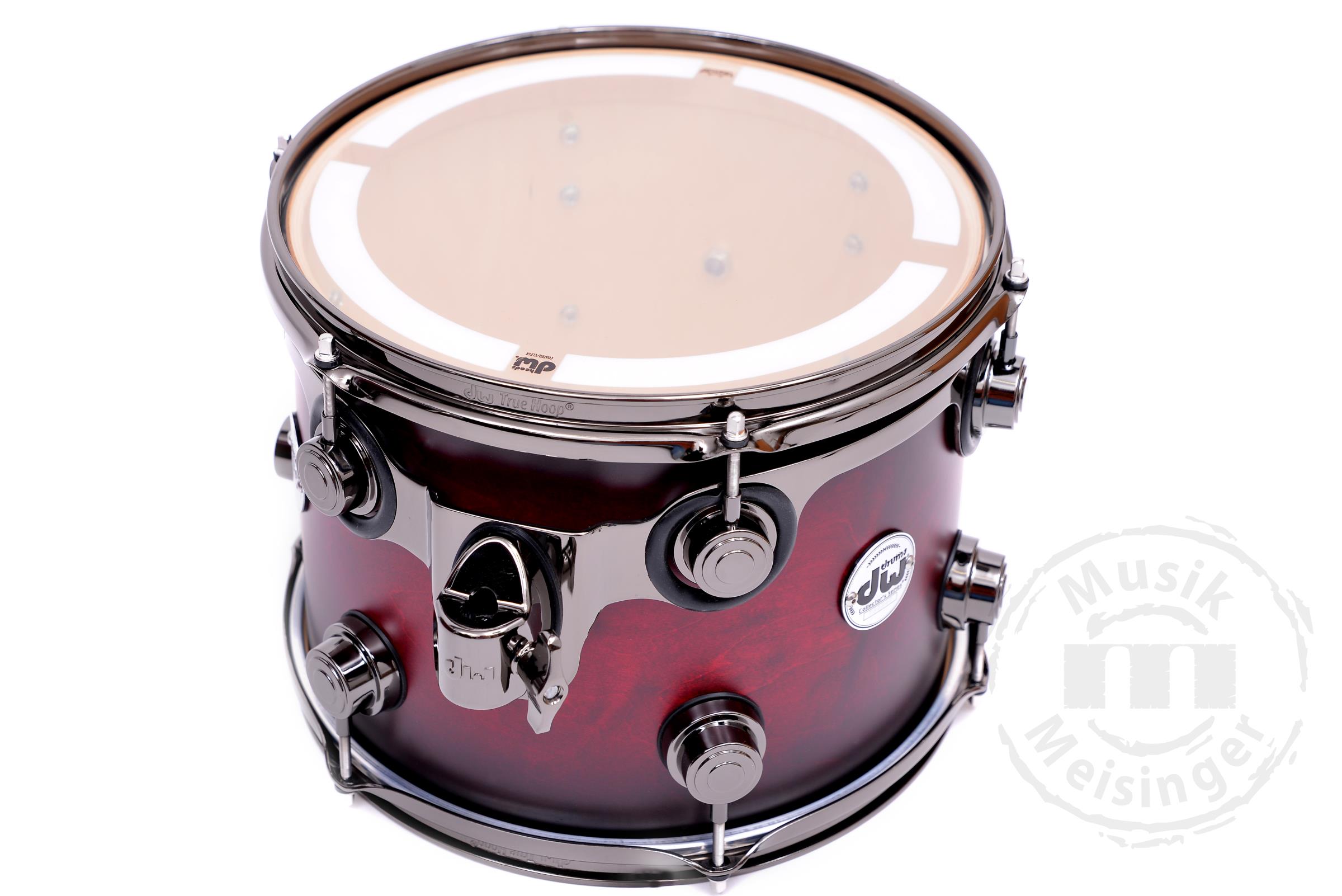 dw Collectors 22B/10T/12T/16FT Cherry to Ebony Burst