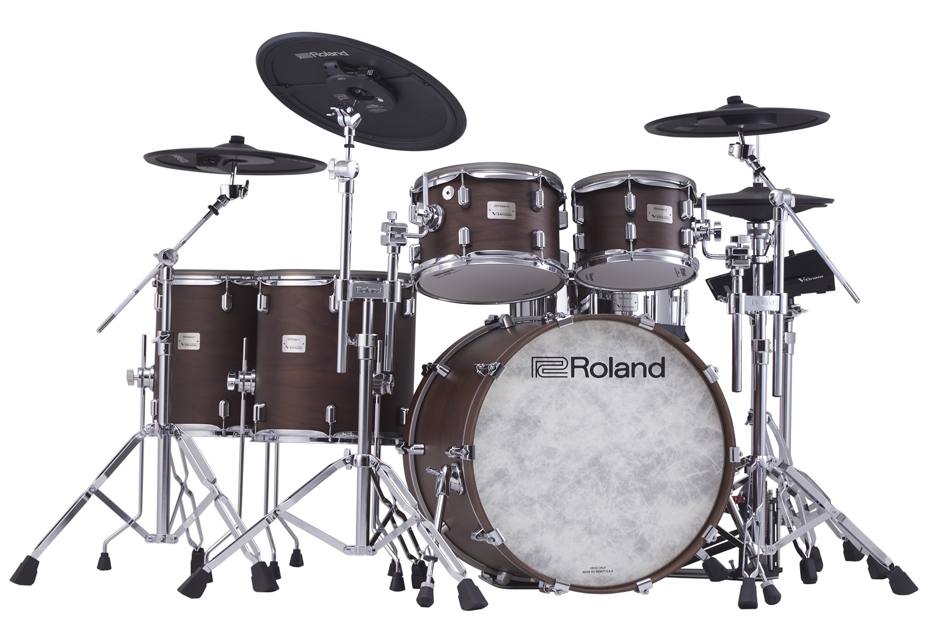 Roland VAD716-SW KIT E-Drum Set Satin Walnut