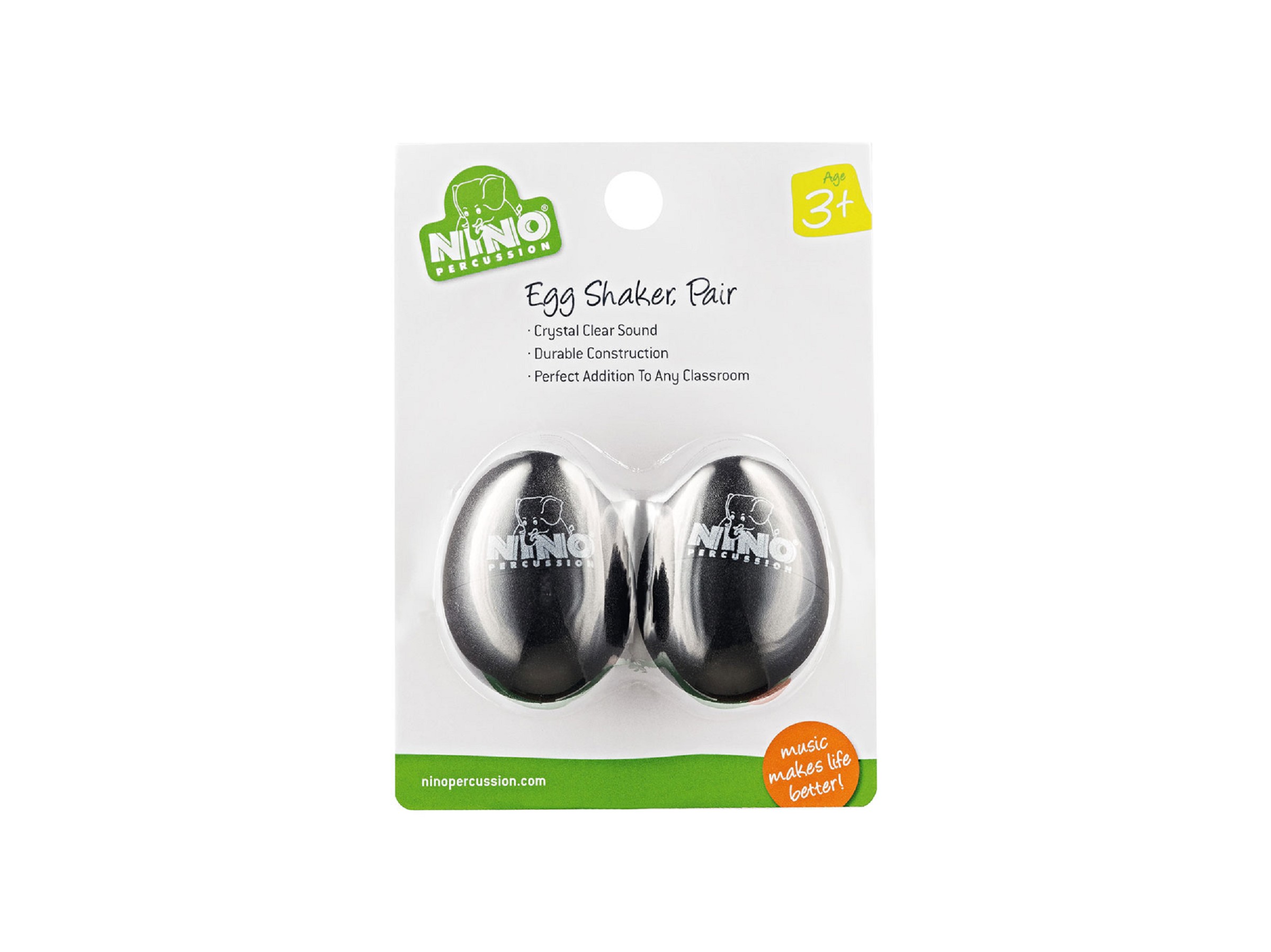 Nino NINO540BK-2 Egg Shaker 2er Set Schwarz