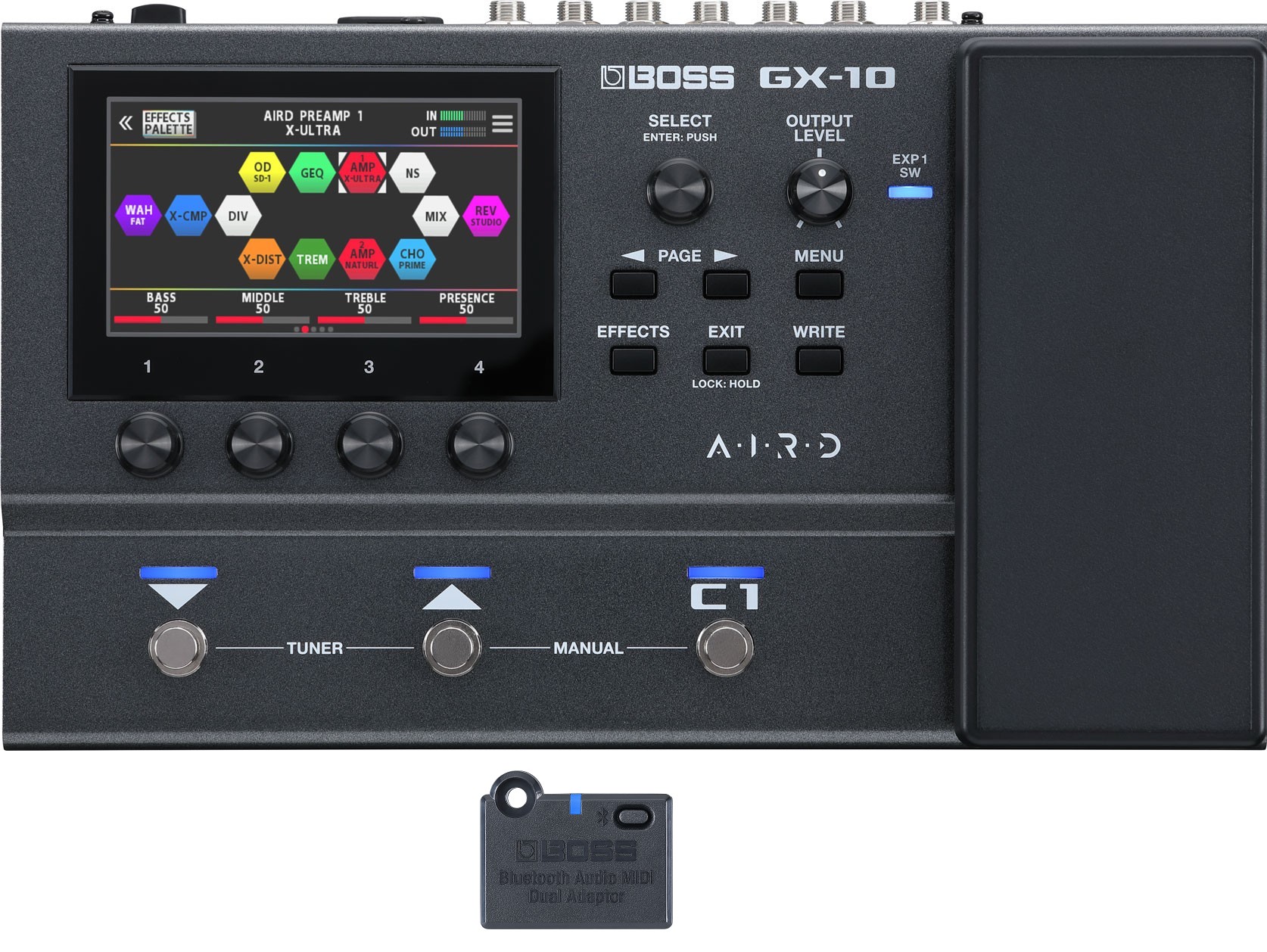 BOSS GX-10 inkl. BT DUAL Bluetooth Adapter