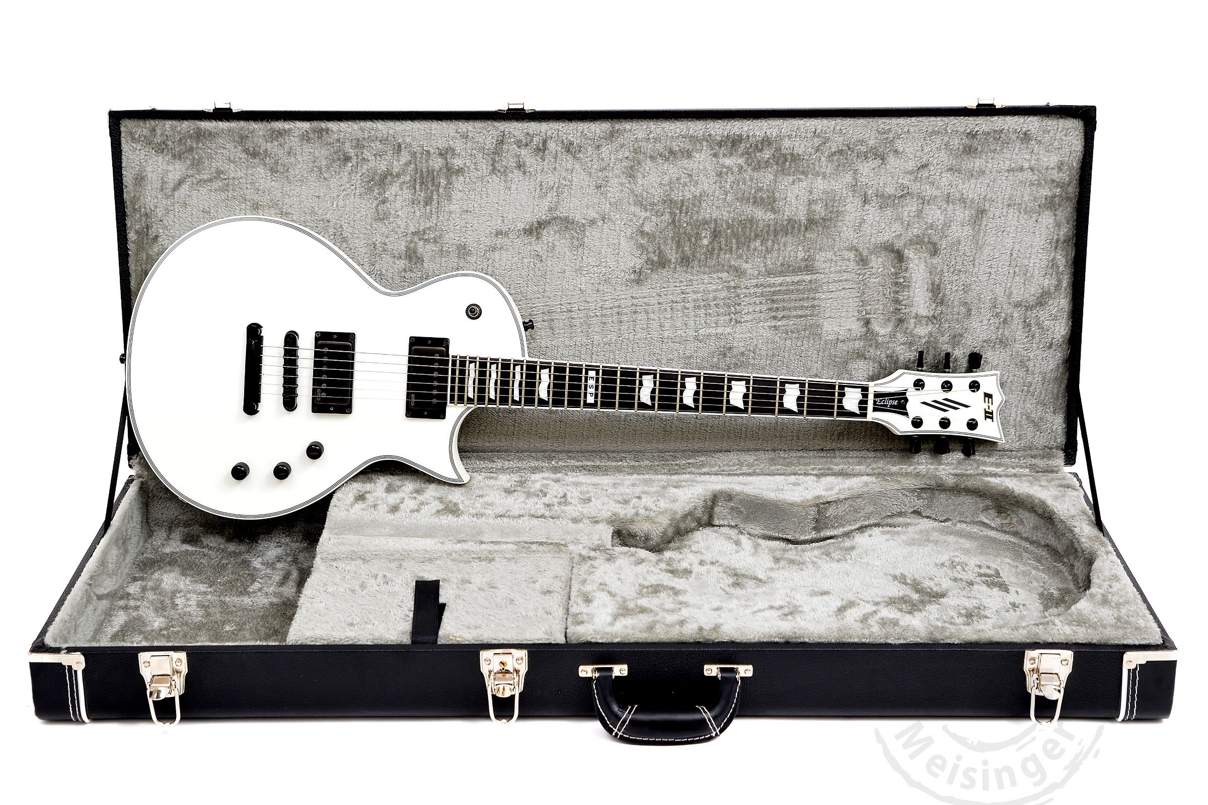 ESP E-II Eclipse Snow White Satin #GEBRAUCHT